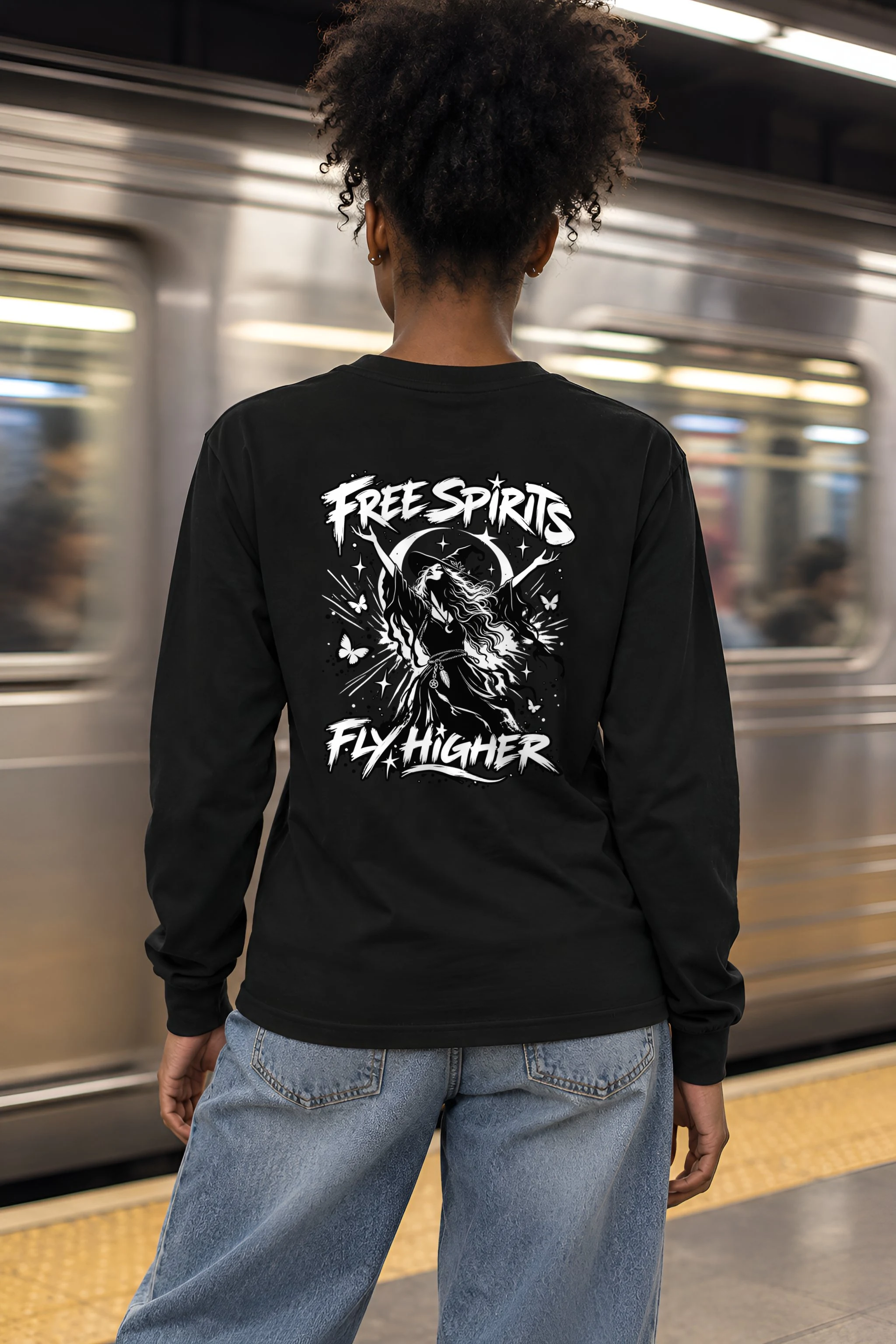 "Free Spirits Fly Higher" Unisex Longsleeve T-shirt
