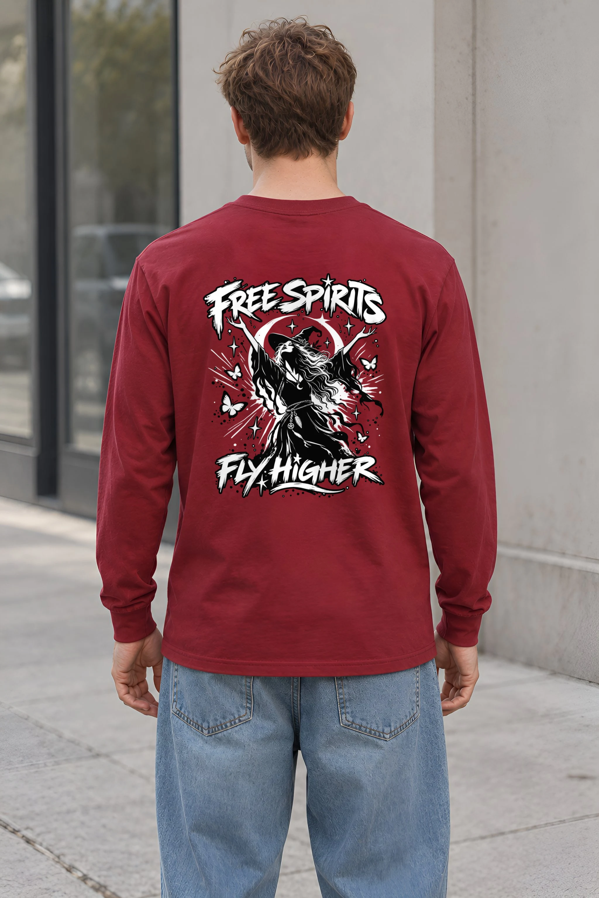 "Free Spirits Fly Higher" Unisex Longsleeve T-shirt