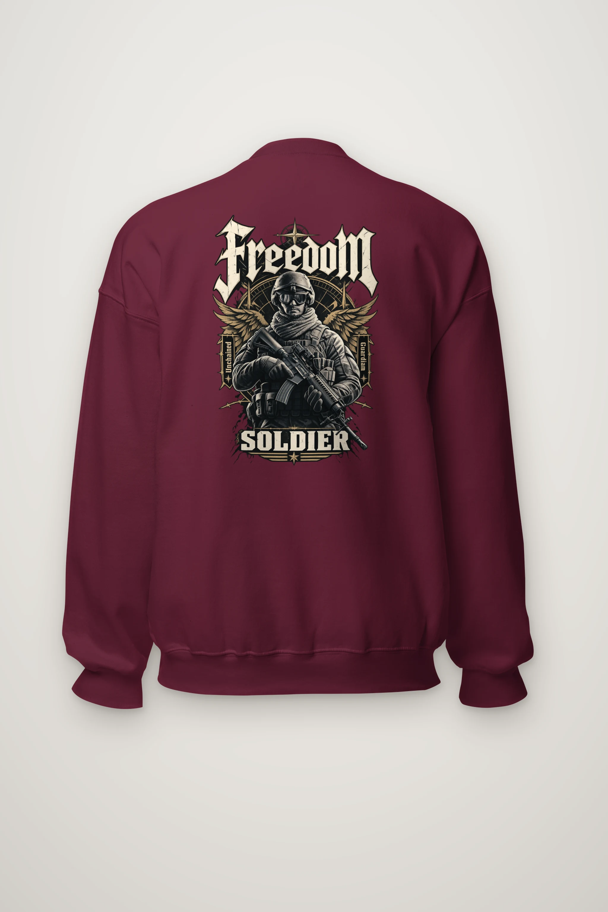 "Freedom Unchained Soldier" Heavy Blend Unisex Crewneck Sweatshirt