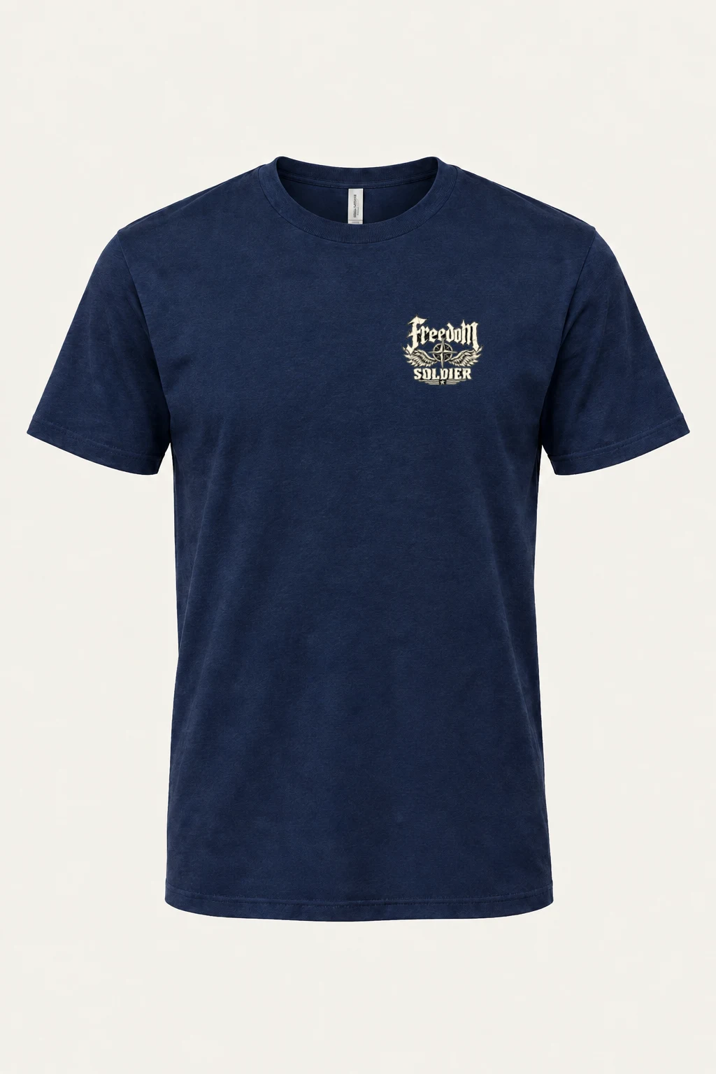 "Freedom Unchained Soldier" Heavyweight Unisex Crewneck T-shirt | Gildan 5000