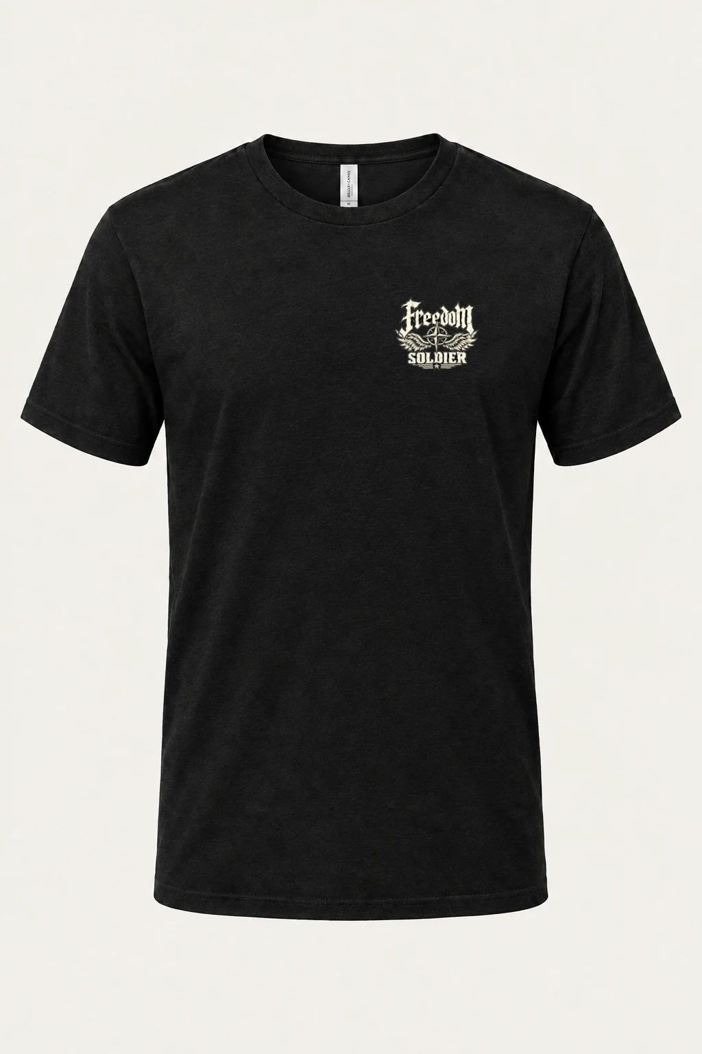 "Freedom Unchained Soldier" Heavyweight Unisex Crewneck T-shirt | Gildan 5000