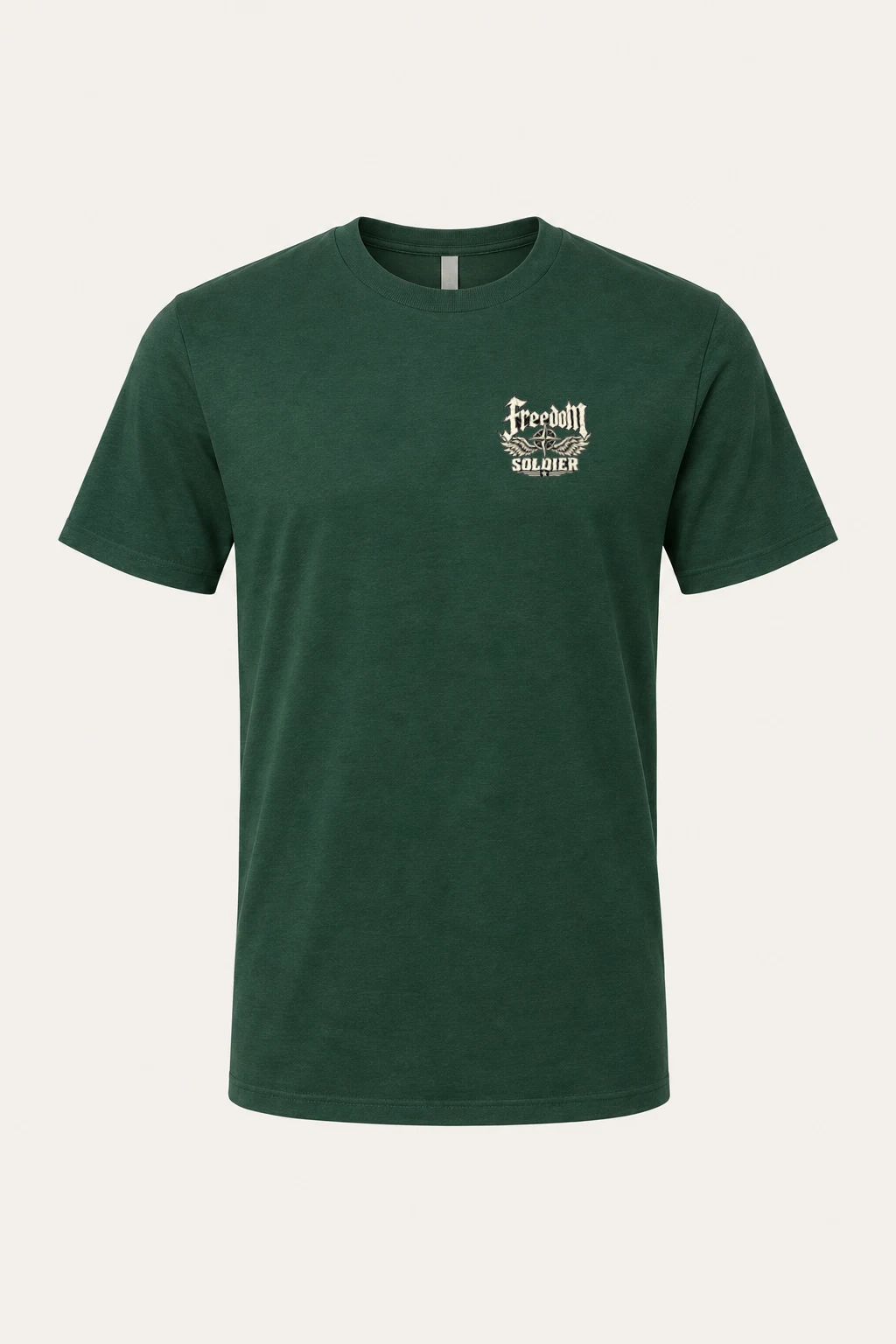 "Freedom Unchained Soldier" Heavyweight Unisex Crewneck T-shirt | Gildan 5000