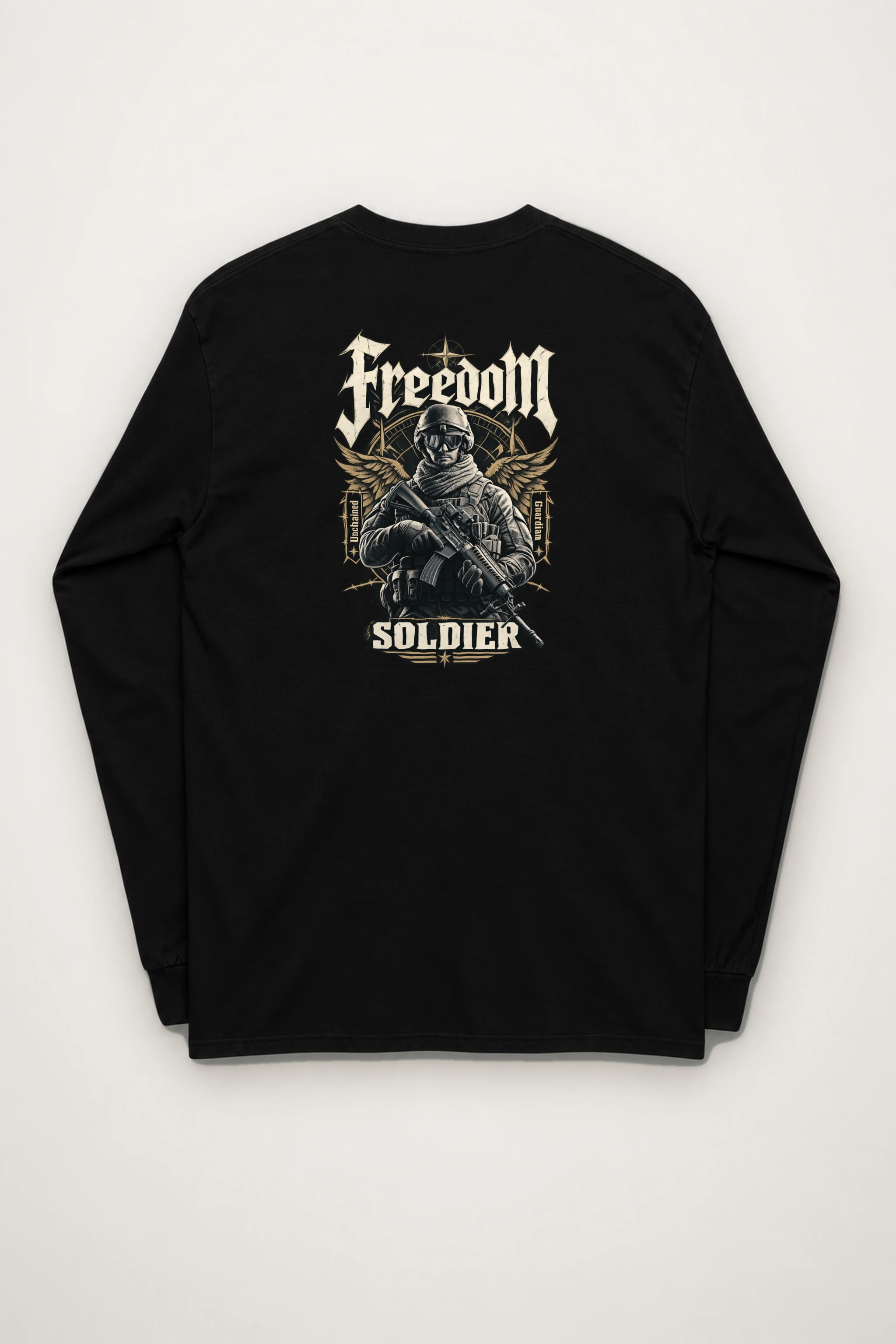 "Freedom Unchained Soldier" Unisex Longsleeve T-shirt