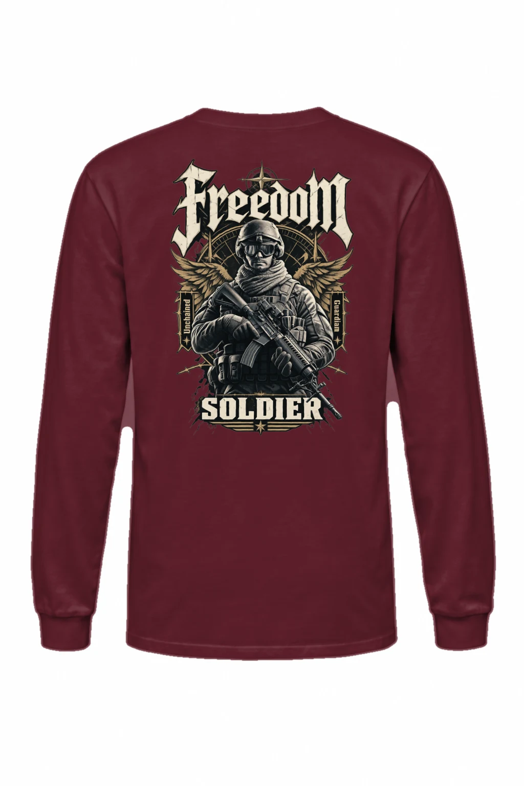 "Freedom Unchained Soldier" Unisex Longsleeve T-shirt | Gildan 2400