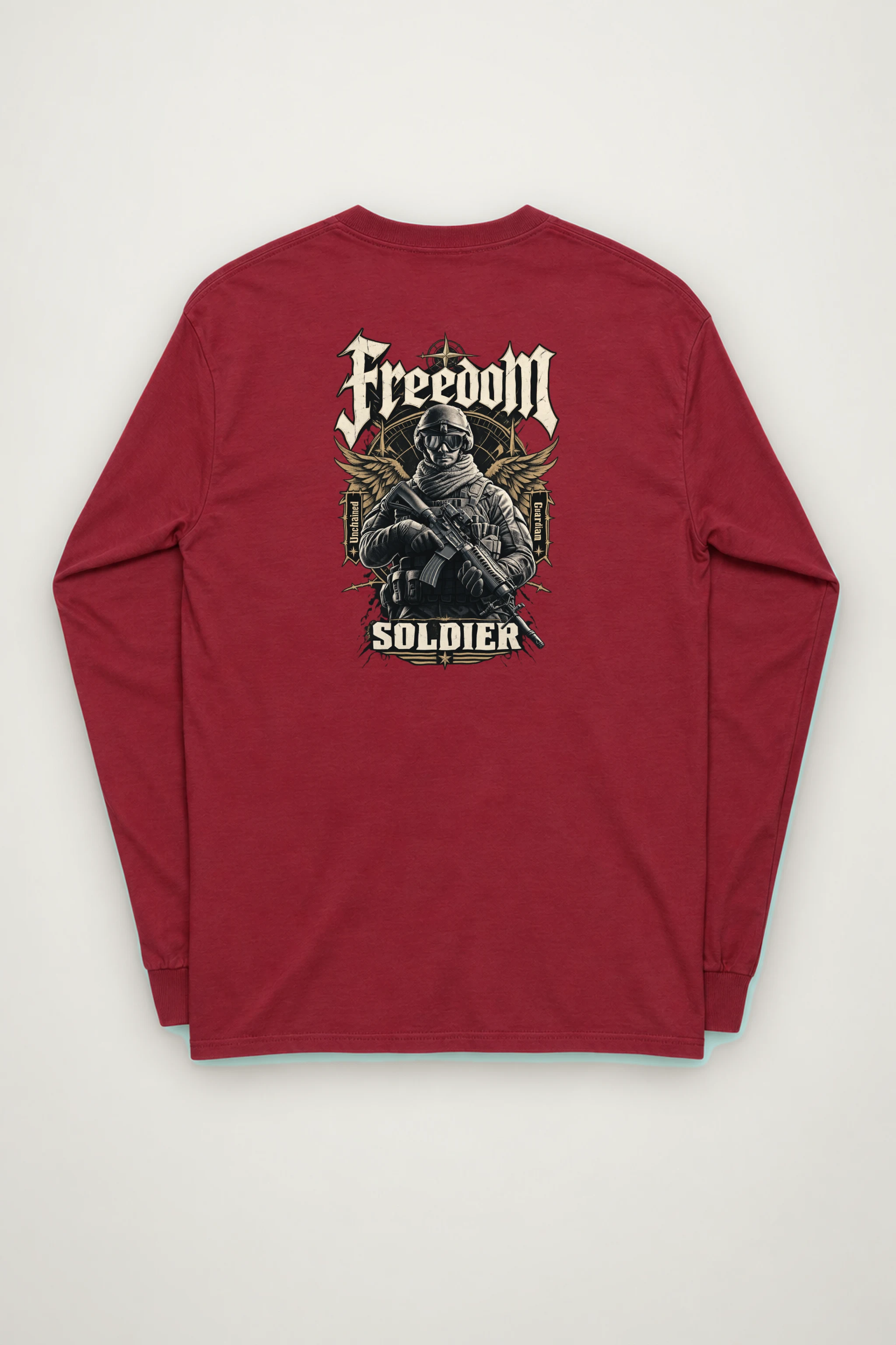 "Freedom Unchained Soldier" Unisex Longsleeve T-shirt