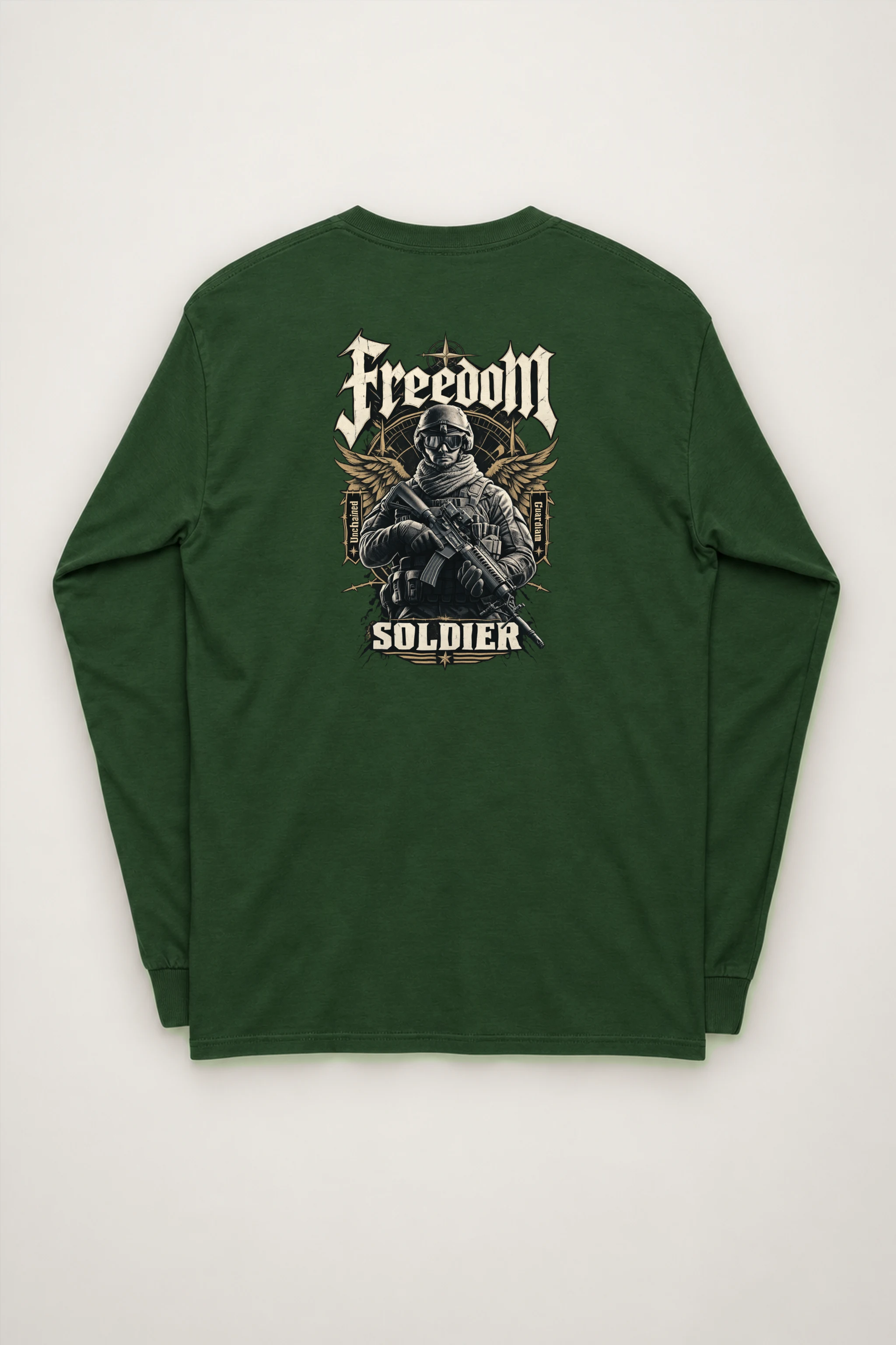 "Freedom Unchained Soldier" Unisex Longsleeve T-shirt