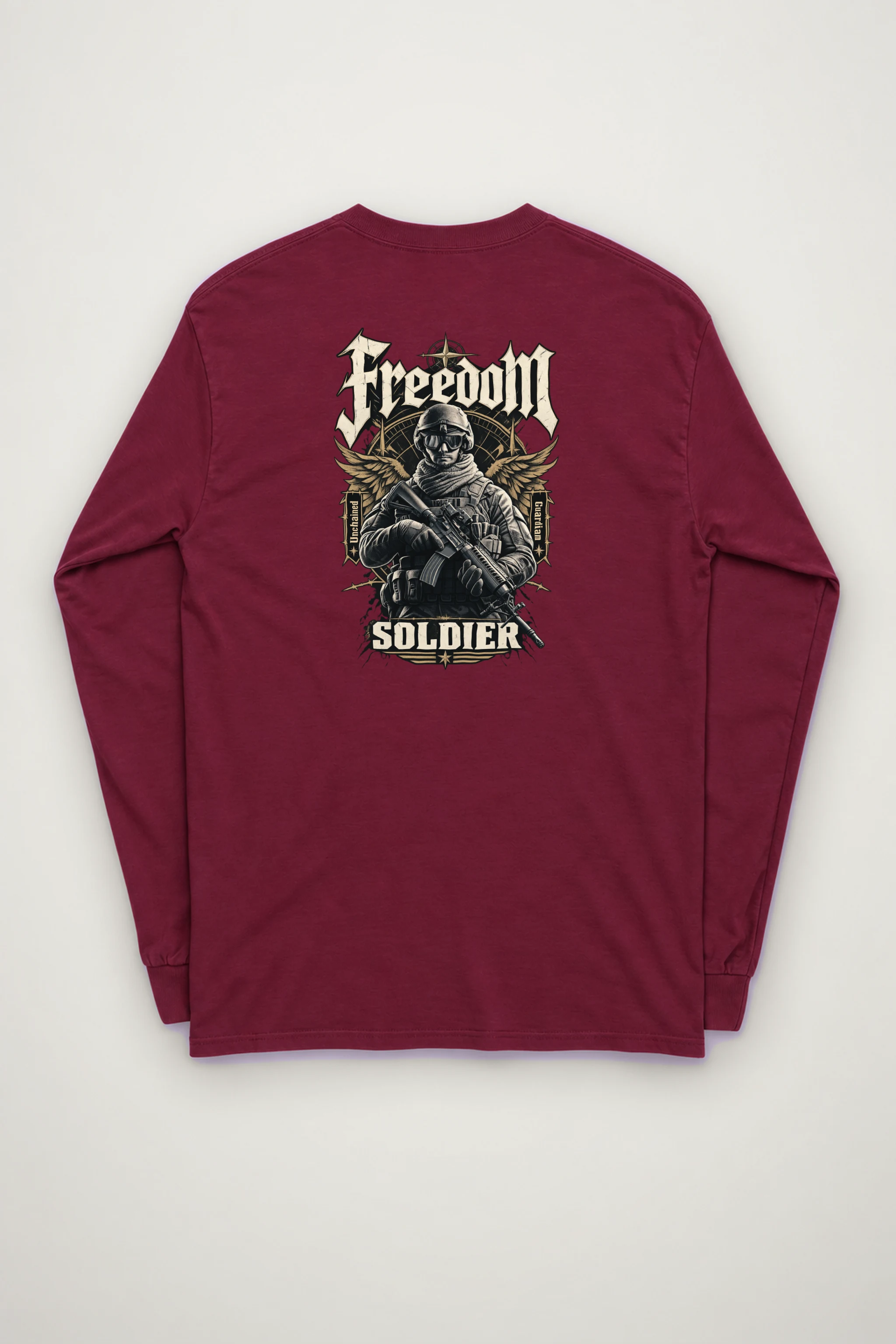 "Freedom Unchained Soldier" Unisex Longsleeve T-shirt