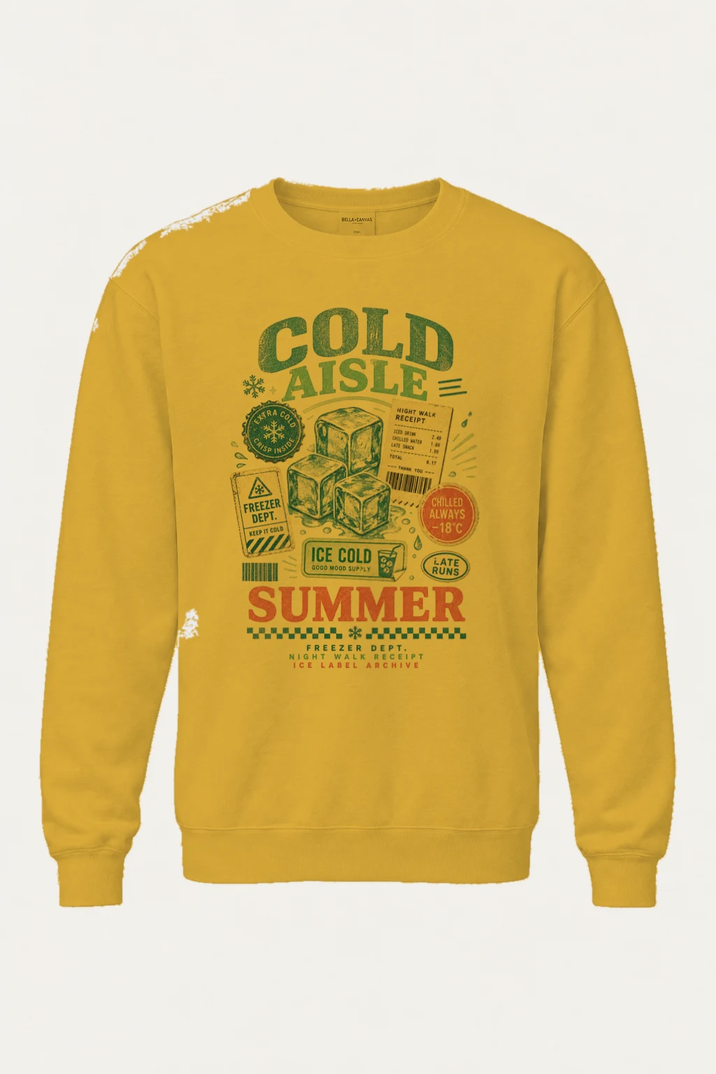 "Freezer Dept. Night Walk" Heavy Blend Unisex Crewneck Sweatshirt | Gildan 18000