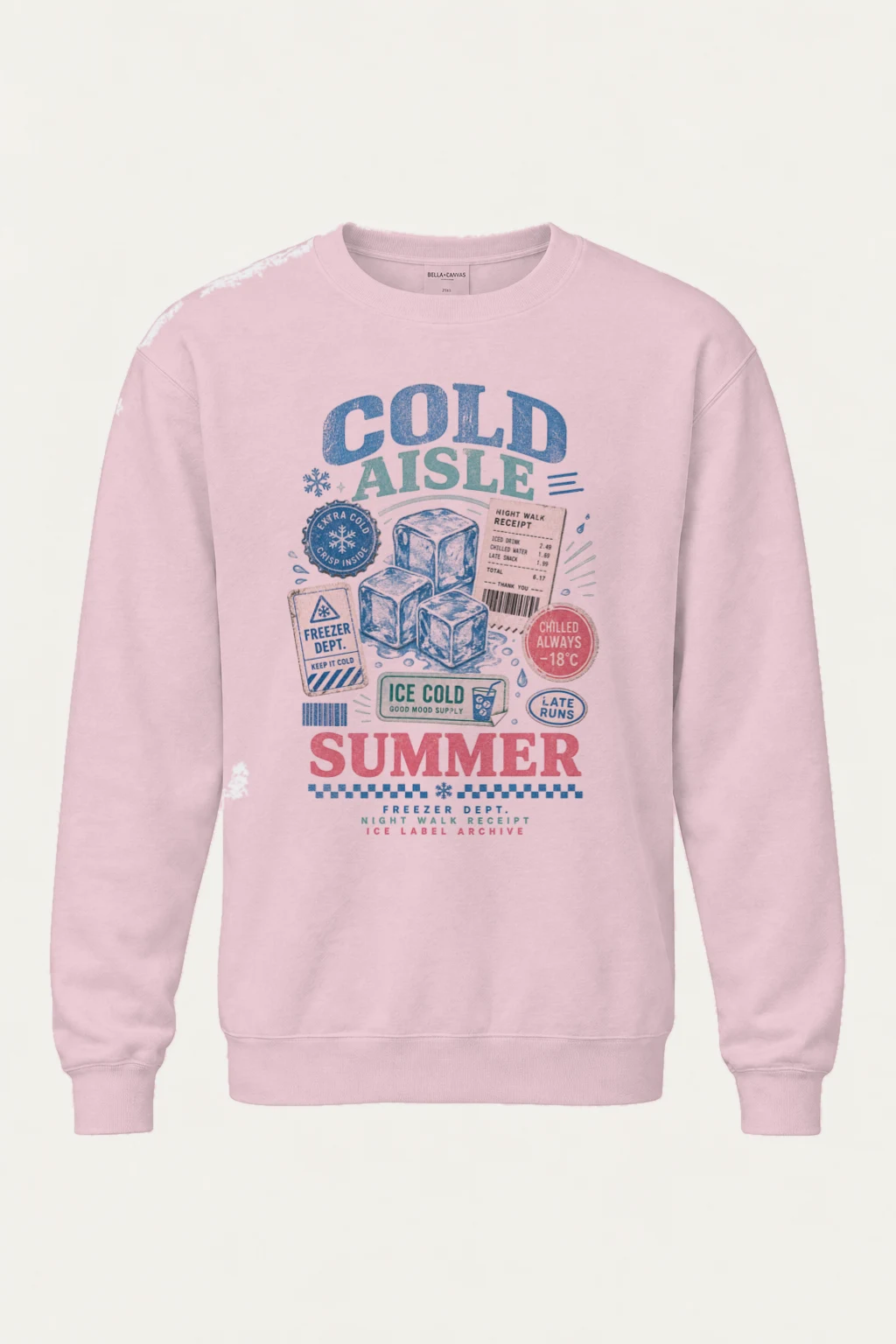 "Freezer Dept. Night Walk" Heavy Blend Unisex Crewneck Sweatshirt | Gildan 18000