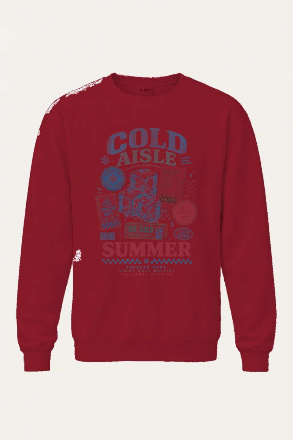 "Freezer Dept. Night Walk" Heavy Blend Unisex Crewneck Sweatshirt | Gildan 18000