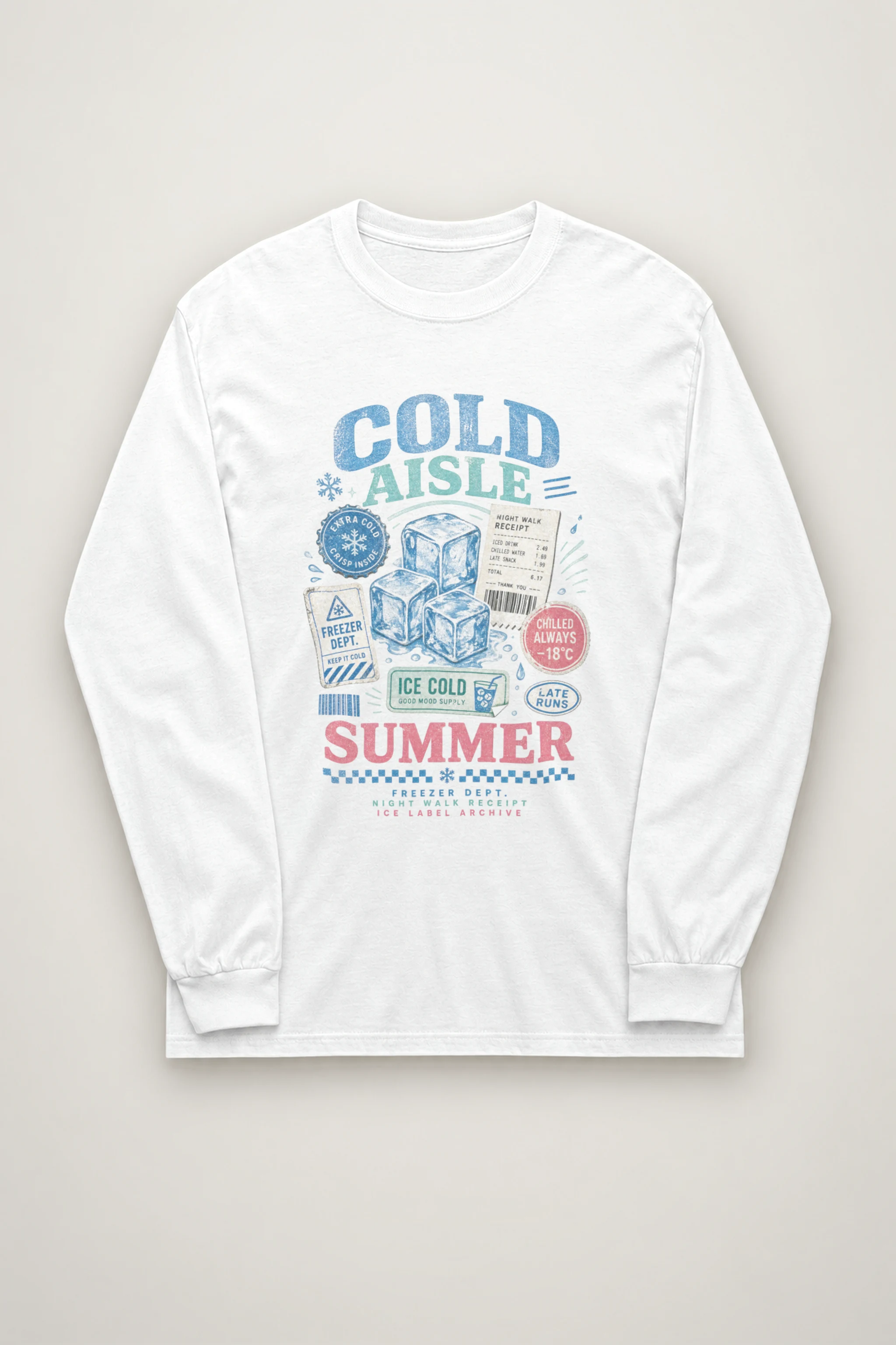 "Freezer Dept. Receipt" Unisex Longsleeve T-shirt