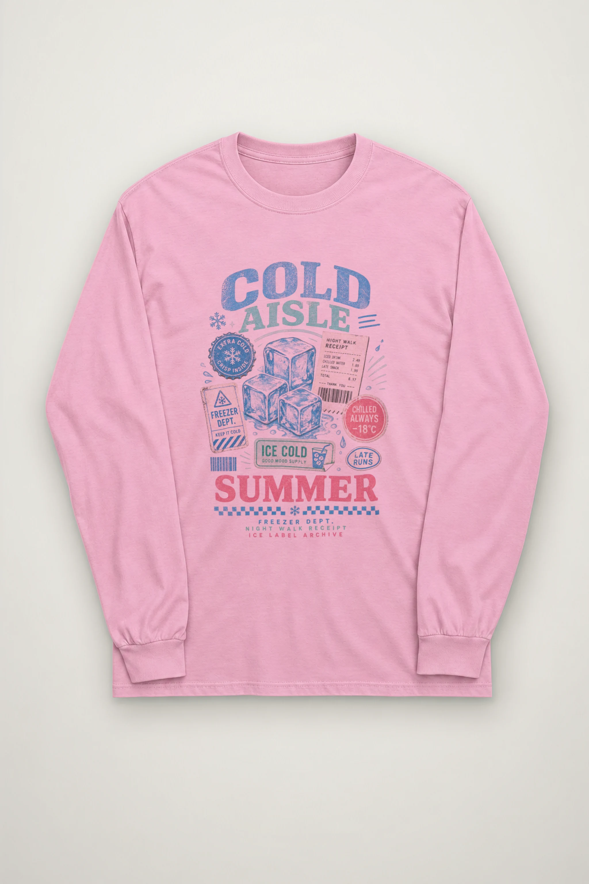 "Freezer Dept. Receipt" Unisex Longsleeve T-shirt