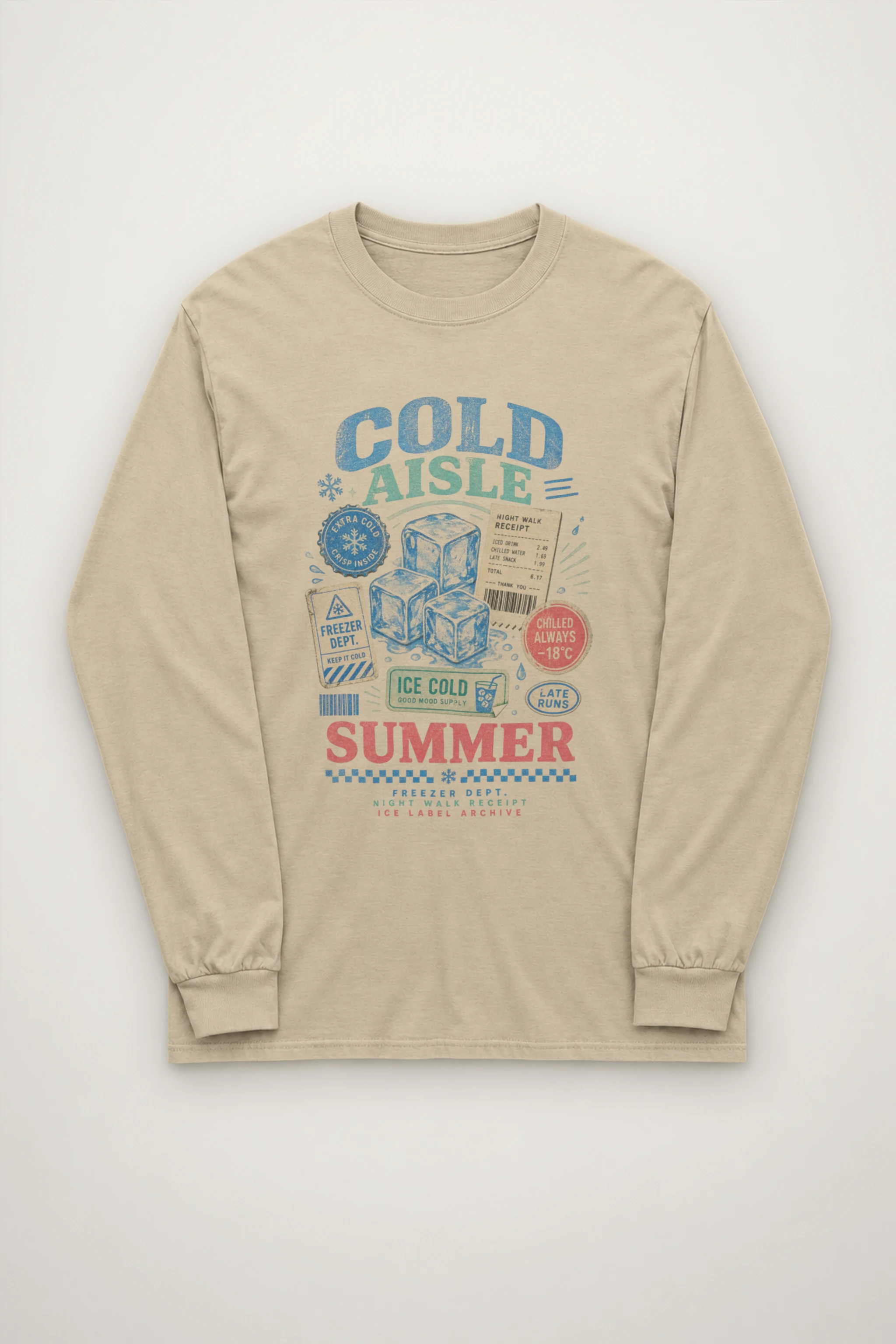 "Freezer Dept. Receipt" Unisex Longsleeve T-shirt