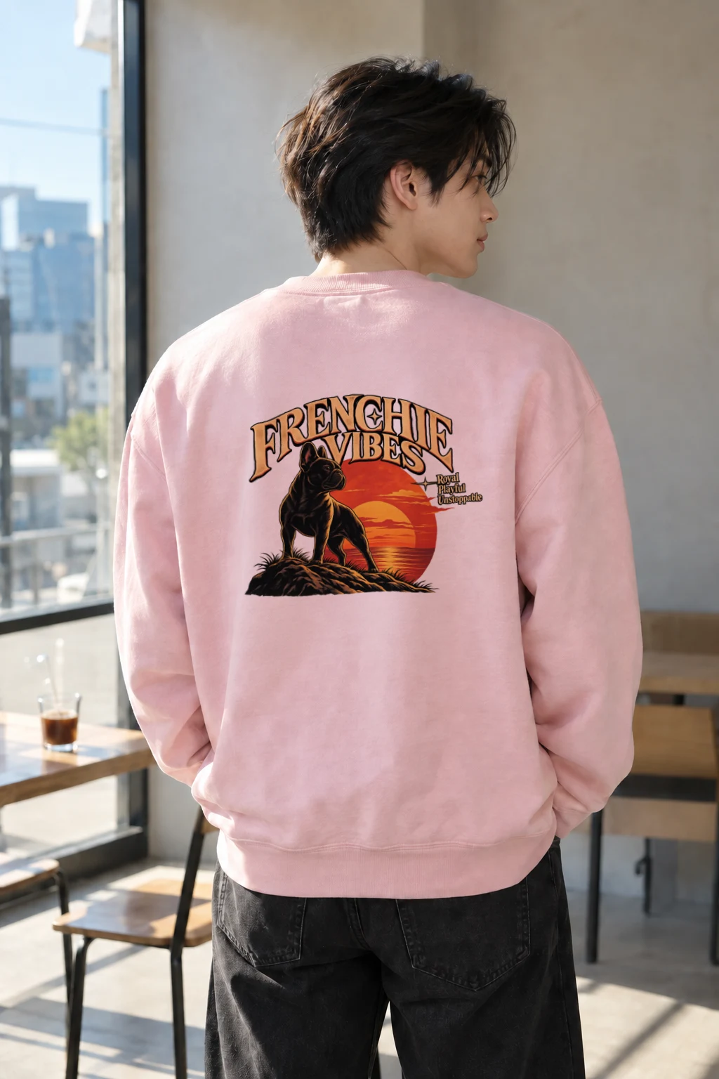 "French Vibes" Heavy Blend Unisex Crewneck Sweatshirt | Gildan 18000