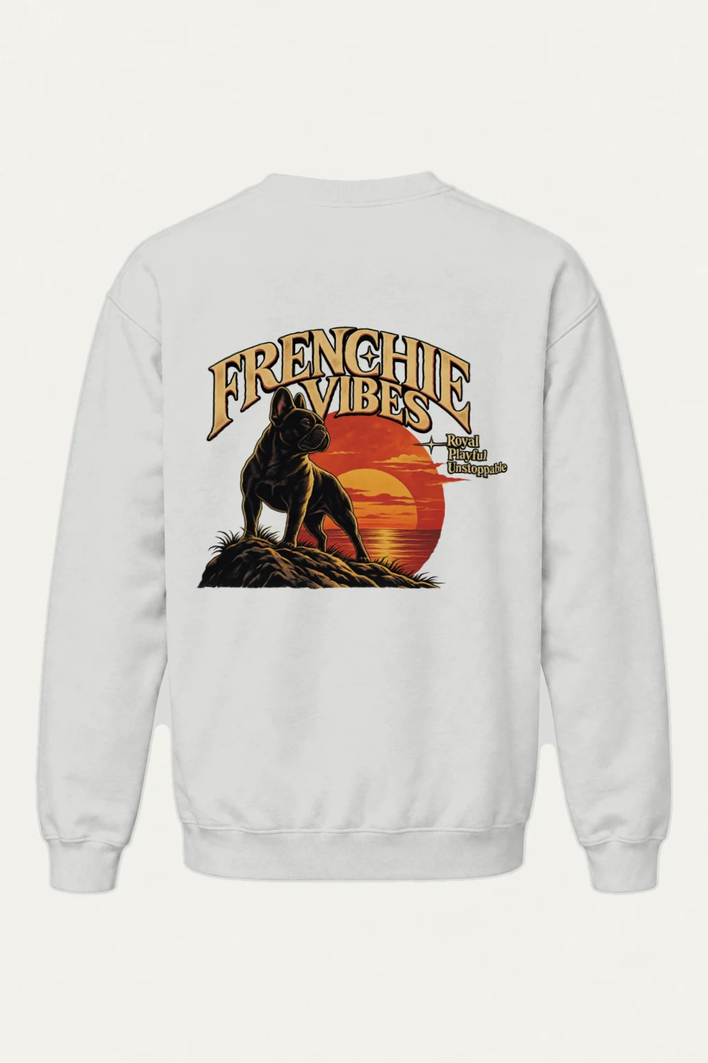 "French Vibes" Heavy Blend Unisex Crewneck Sweatshirt | Gildan 18000