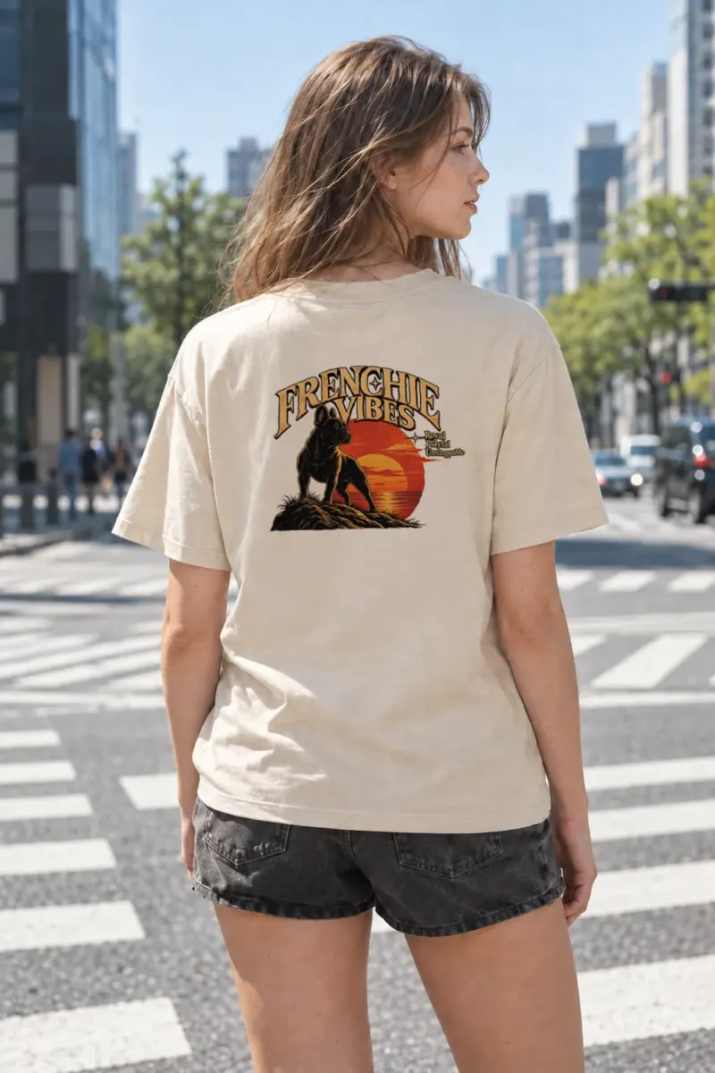 "French Vibes" Heavyweight Unisex Crewneck T-shirt | Gildan 5000