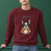 "Frenchie Coffee Cup" Heavy Blend Unisex Crewneck Sweatshirt