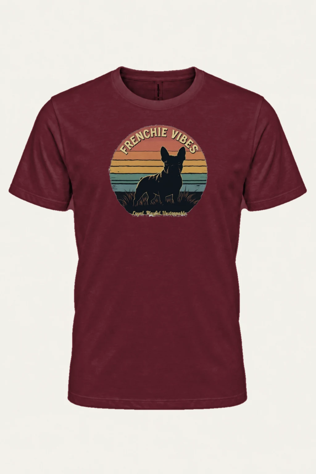 "Frenchie Vibes" Heavyweight Unisex Crewneck T-shirt | Gildan 5000
