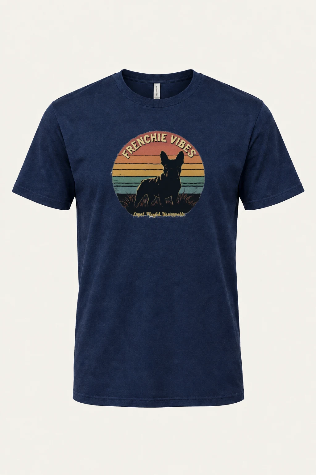 "Frenchie Vibes" Heavyweight Unisex Crewneck T-shirt | Gildan 5000