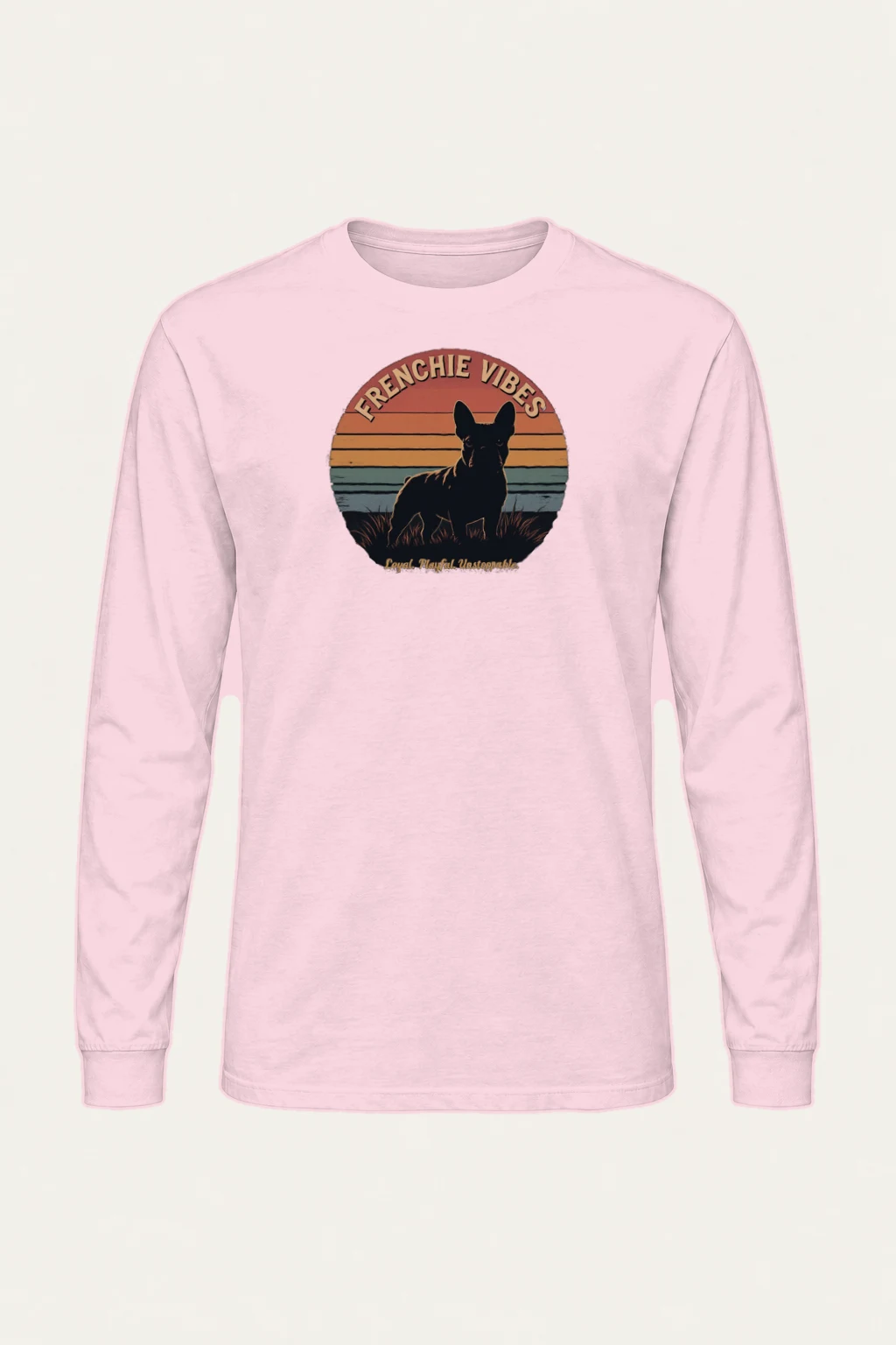 "Frenchie Vibes" Unisex Longsleeve T-shirt | Gildan 2400