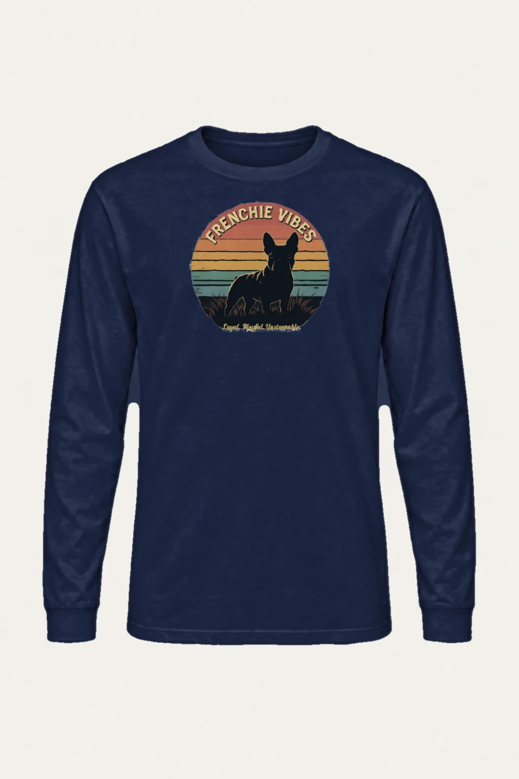 "Frenchie Vibes" Unisex Longsleeve T-shirt | Gildan 2400