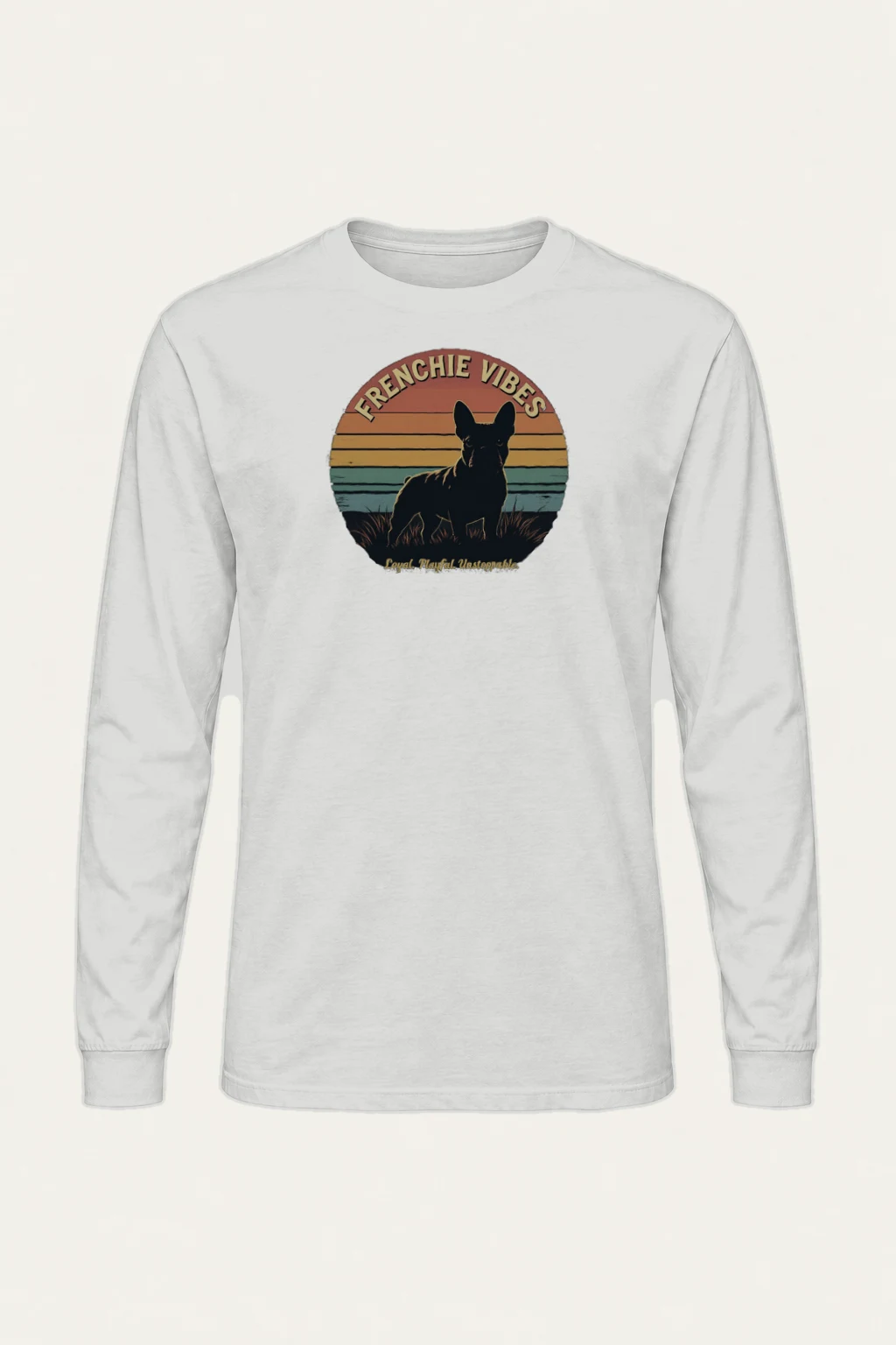 "Frenchie Vibes" Unisex Longsleeve T-shirt | Gildan 2400