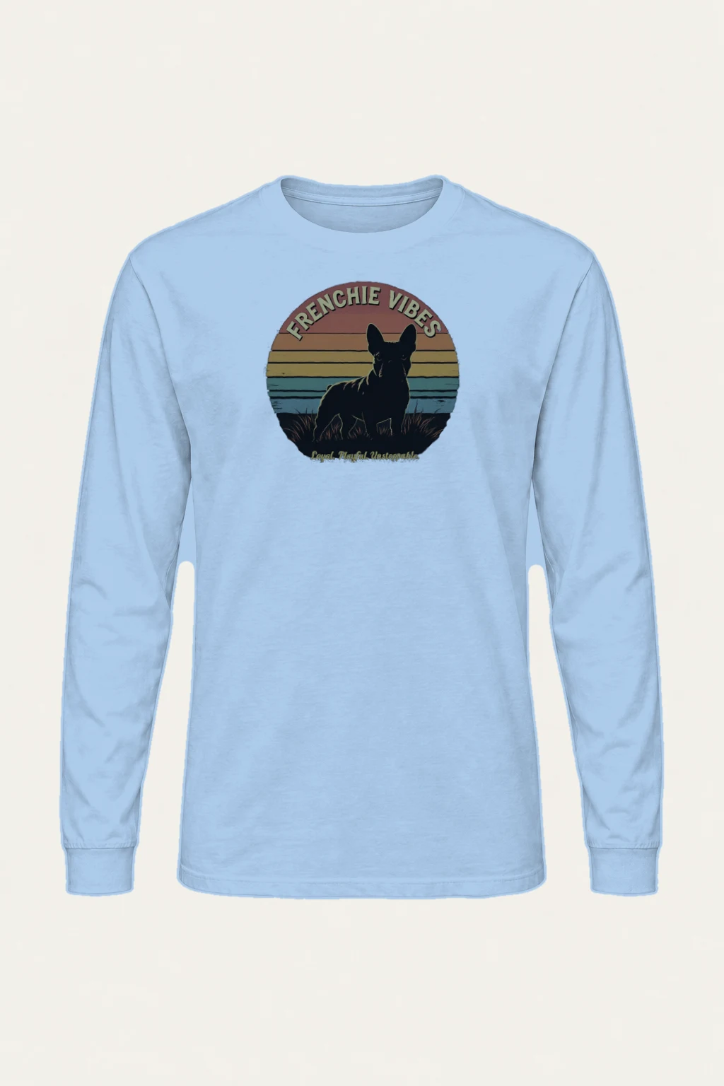 "Frenchie Vibes" Unisex Longsleeve T-shirt | Gildan 2400