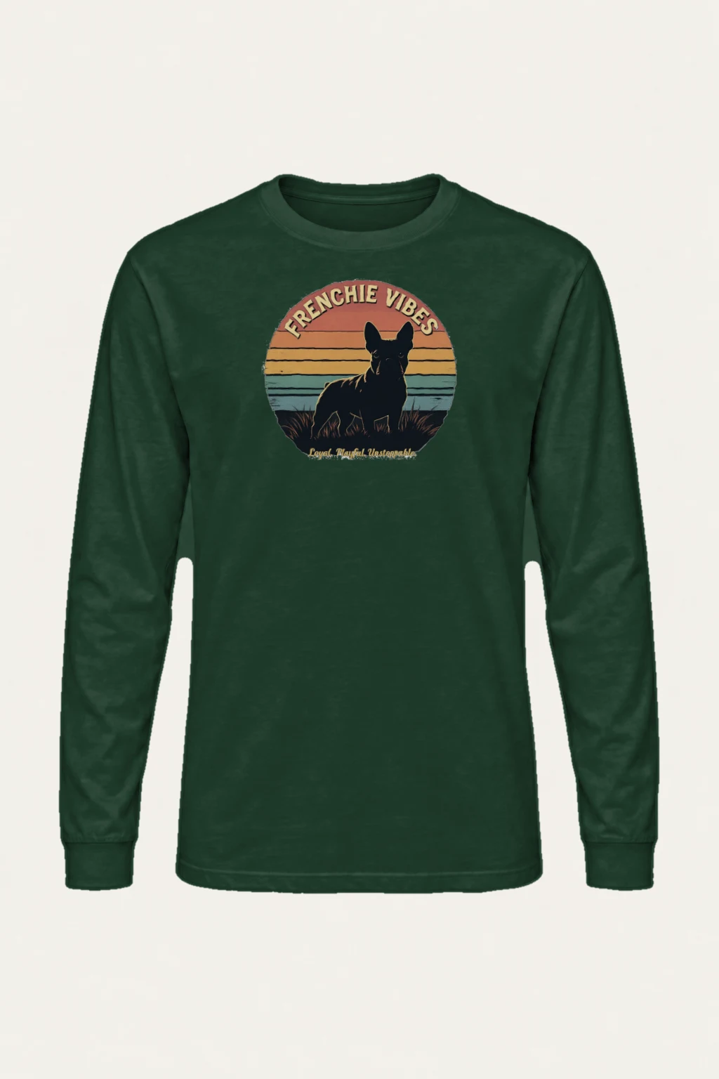 "Frenchie Vibes" Unisex Longsleeve T-shirt | Gildan 2400