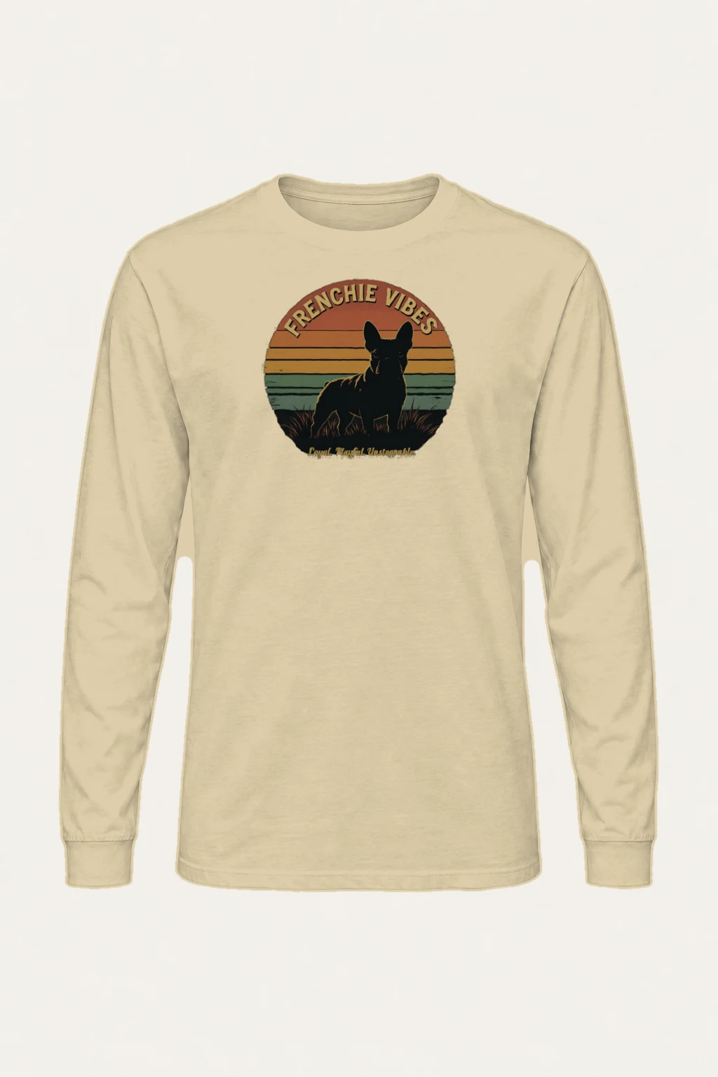 "Frenchie Vibes" Unisex Longsleeve T-shirt | Gildan 2400