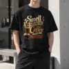 "Fresh Coffee Morning" Heavyweight Unisex Crewneck T-shirt | Gildan 5000