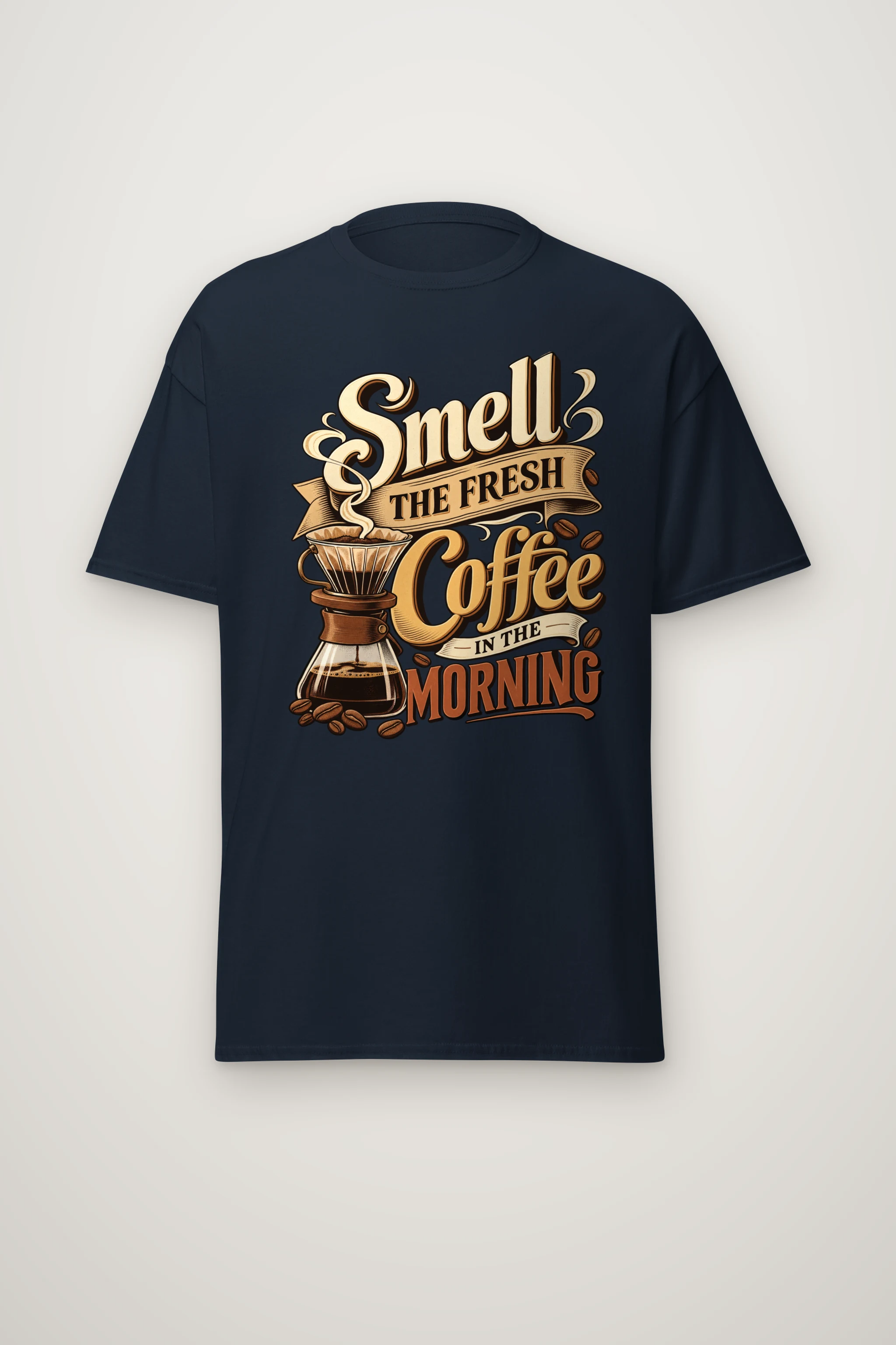 "Fresh Coffee Morning" Heavyweight Unisex Crewneck T-shirt