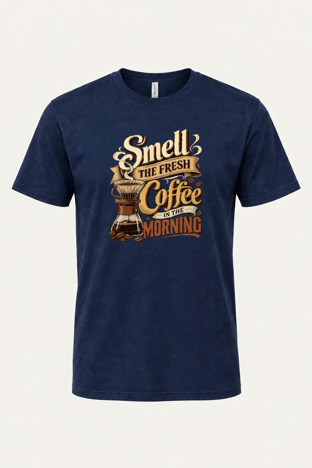 "Fresh Coffee Morning" Heavyweight Unisex Crewneck T-shirt | Gildan 5000