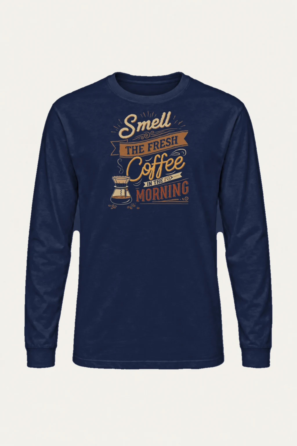 "Fresh Coffee Morning" Unisex Longsleeve T-shirt | Gildan 2400