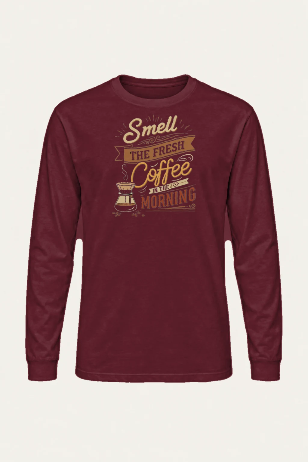 "Fresh Coffee Morning" Unisex Longsleeve T-shirt | Gildan 2400