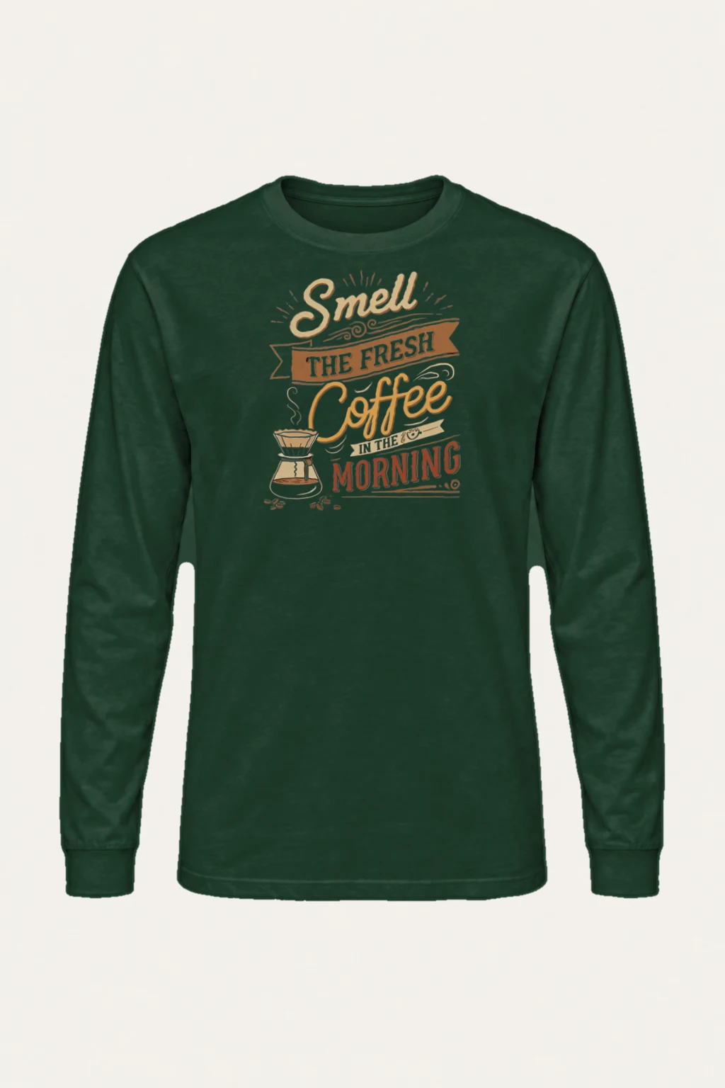 "Fresh Coffee Morning" Unisex Longsleeve T-shirt | Gildan 2400