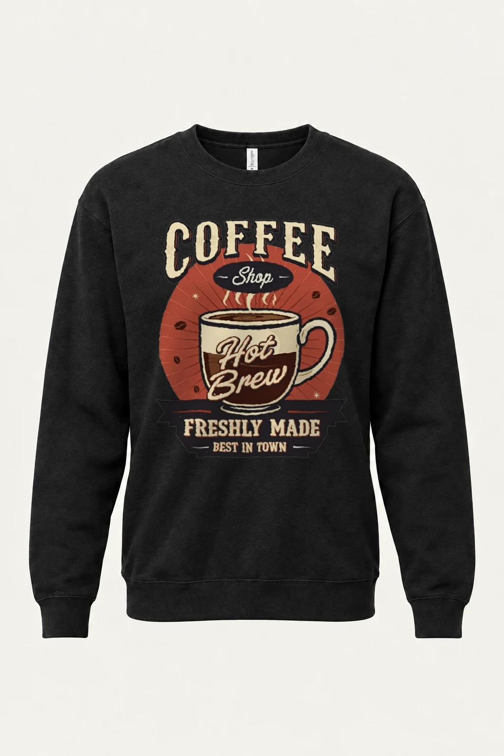"Freshly Made Coffee" Heavy Blend Unisex Crewneck Sweatshirt | Gildan 18000