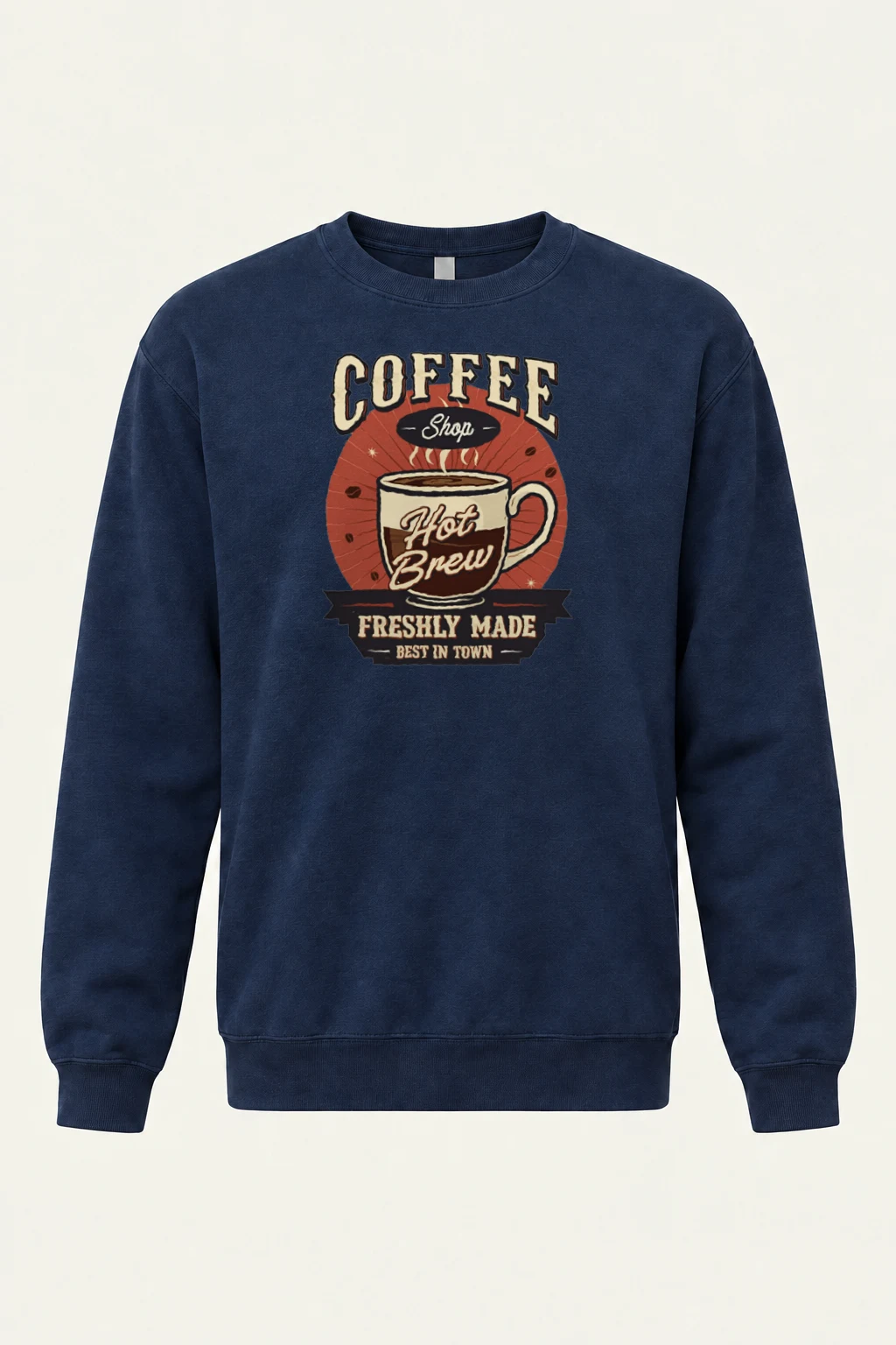 "Freshly Made Coffee" Heavy Blend Unisex Crewneck Sweatshirt | Gildan 18000