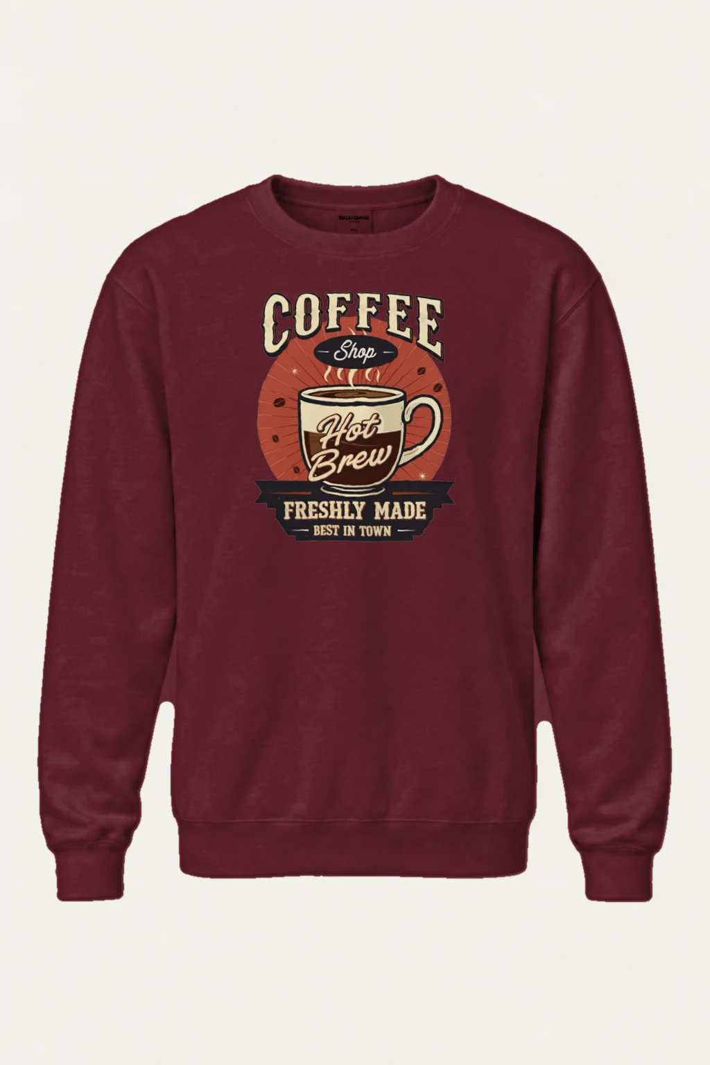 "Freshly Made Coffee" Heavy Blend Unisex Crewneck Sweatshirt | Gildan 18000