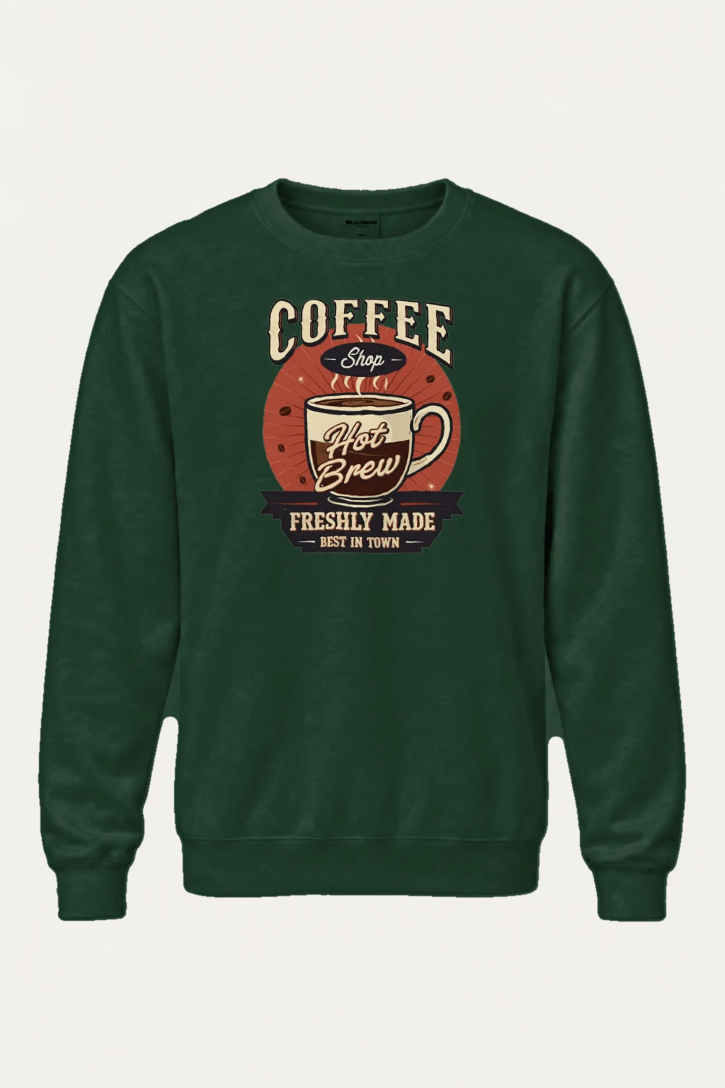 "Freshly Made Coffee" Heavy Blend Unisex Crewneck Sweatshirt | Gildan 18000