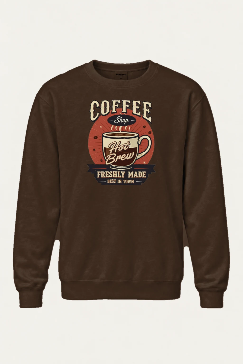 "Freshly Made Coffee" Heavy Blend Unisex Crewneck Sweatshirt | Gildan 18000