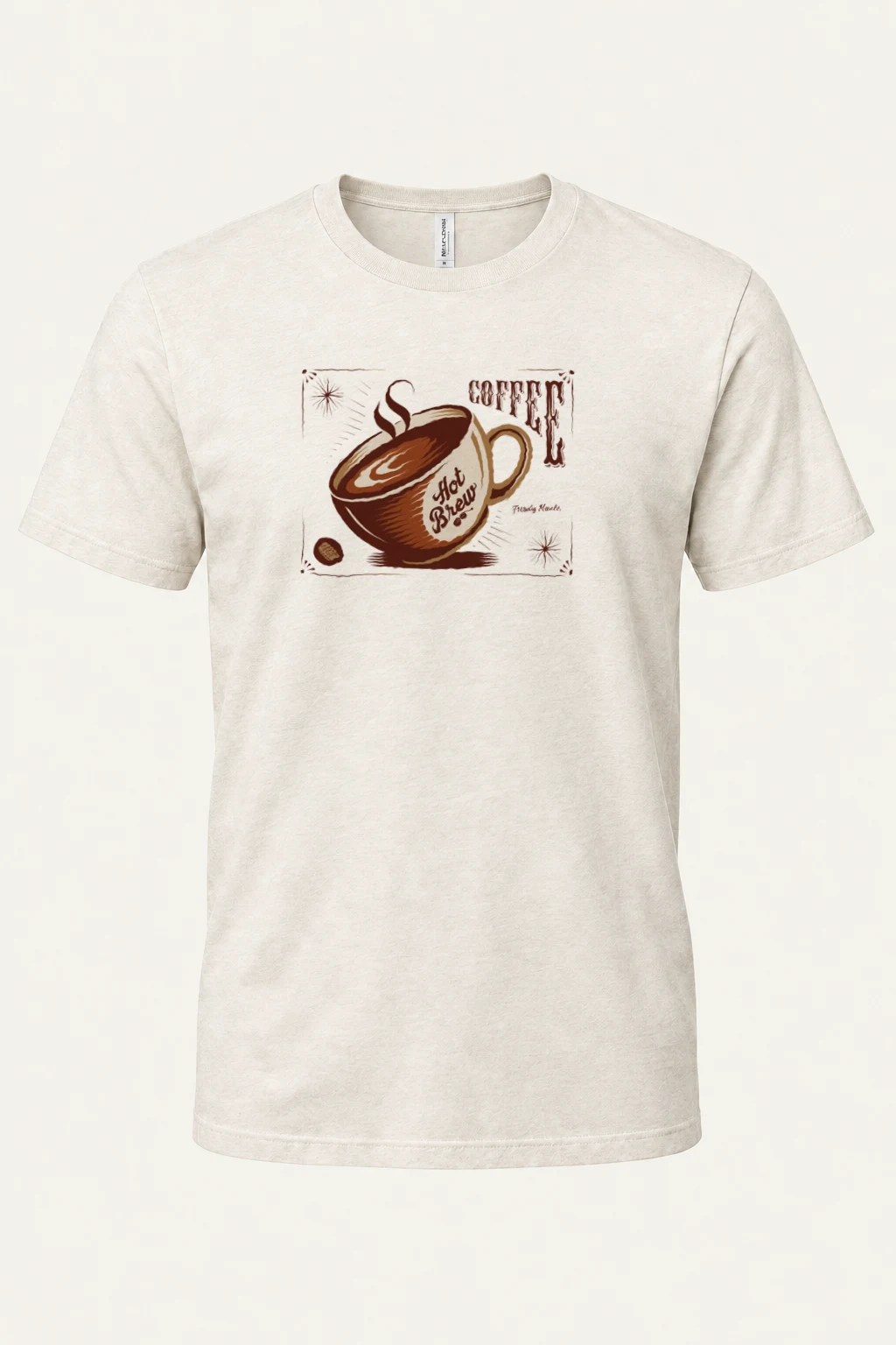 "Freshly Made Coffee" Heavyweight Unisex Crewneck T-shirt | Gildan 5000
