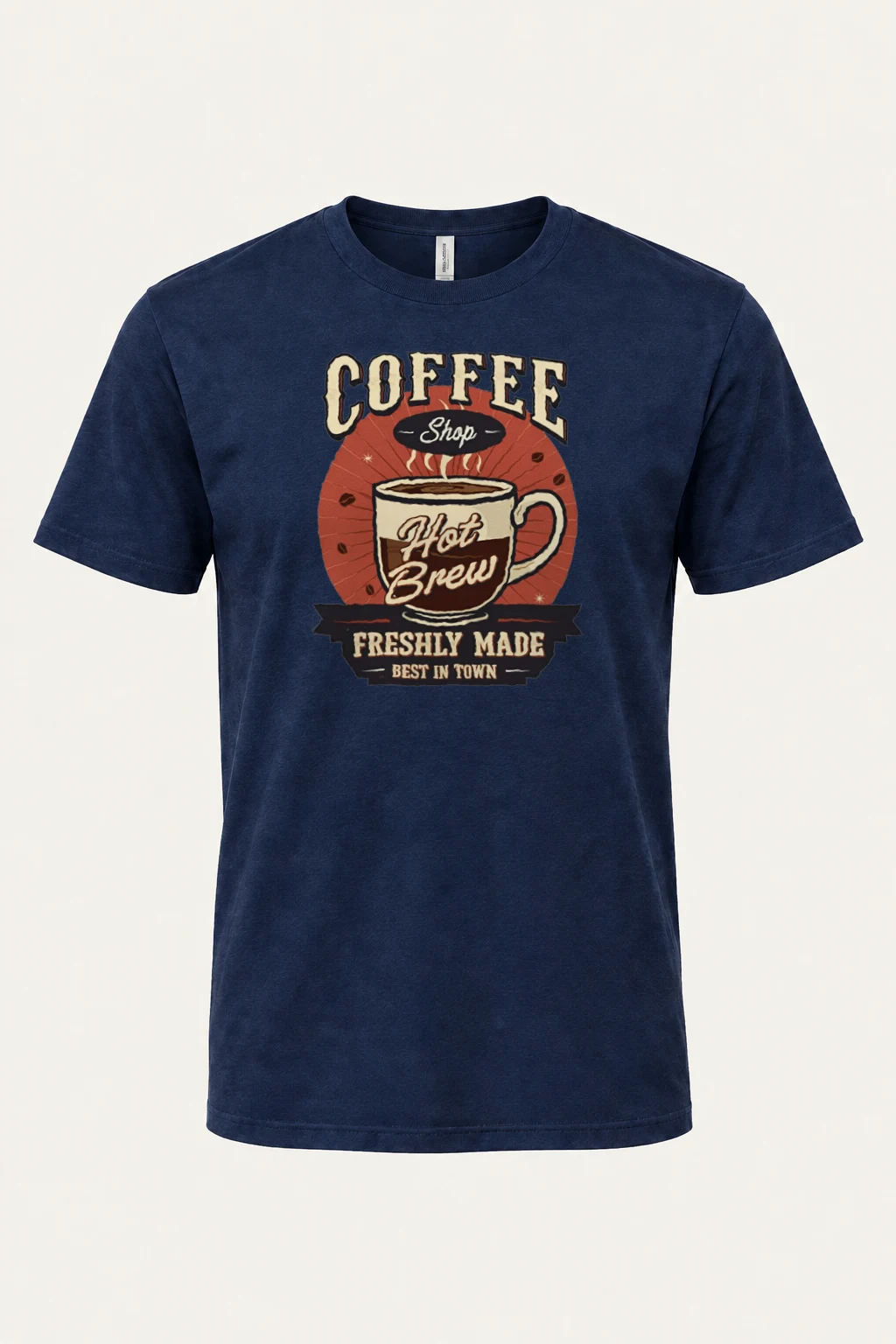 "Freshly Made Coffee" Heavyweight Unisex Crewneck T-shirt | Gildan 5000