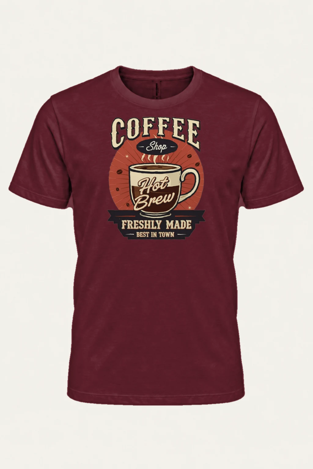 "Freshly Made Coffee" Heavyweight Unisex Crewneck T-shirt | Gildan 5000