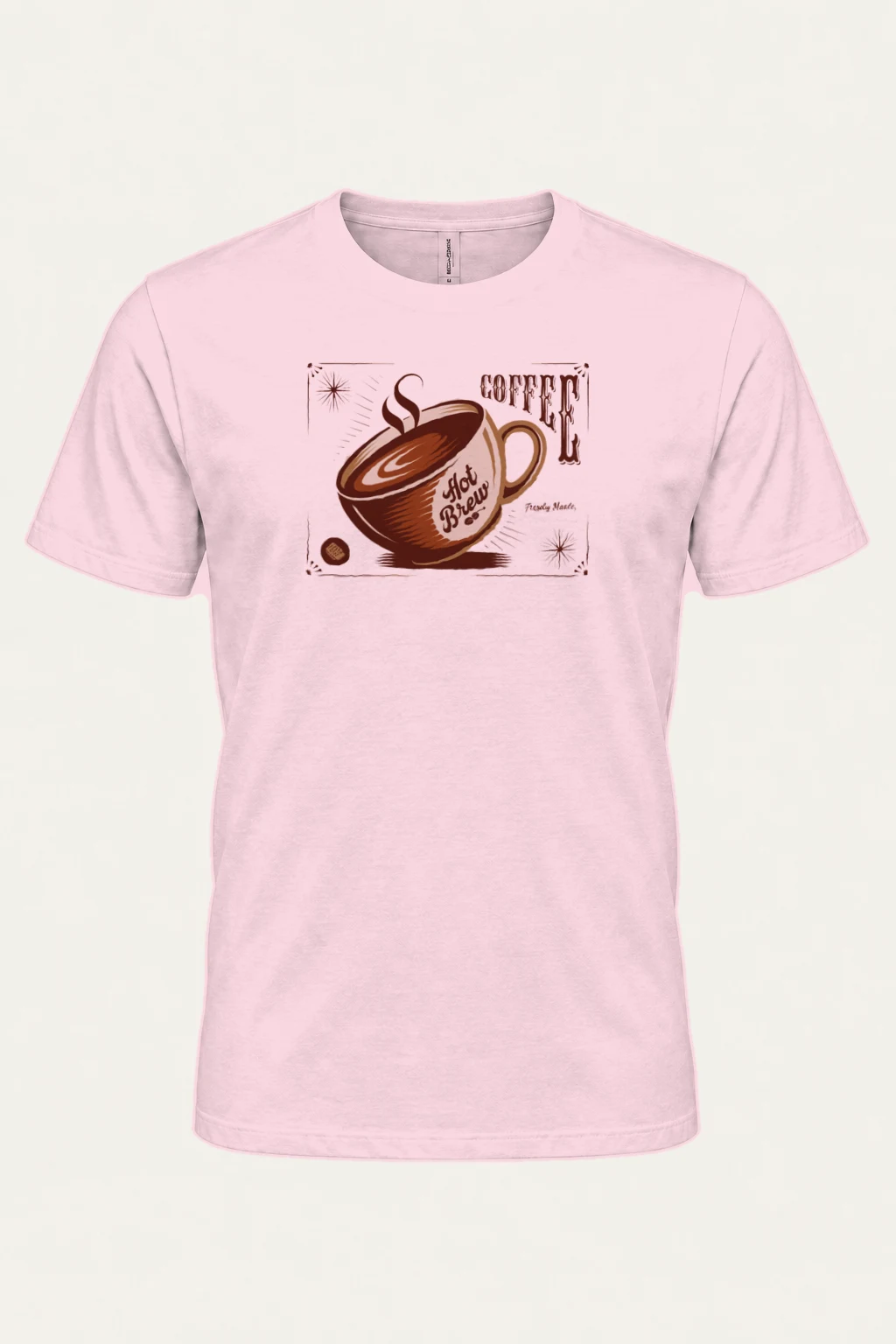 "Freshly Made Coffee" Heavyweight Unisex Crewneck T-shirt | Gildan 5000