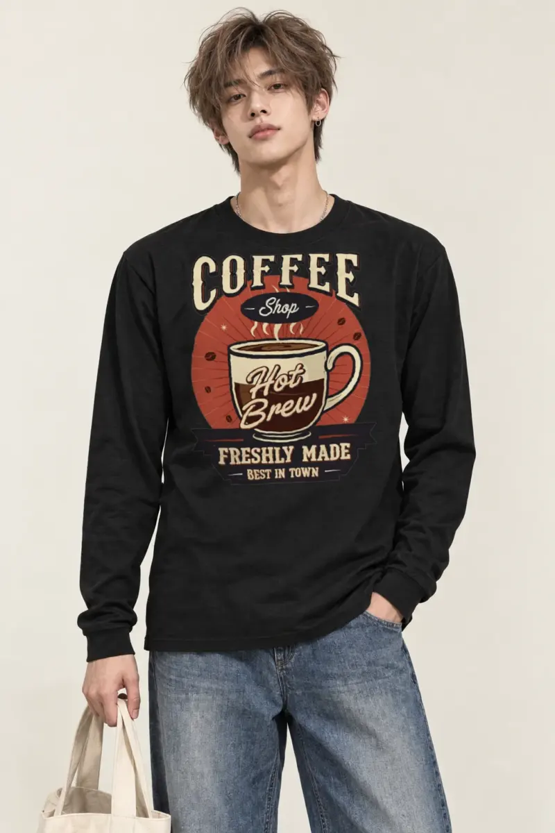 "Freshly Made Coffee" Unisex Longsleeve T-shirt