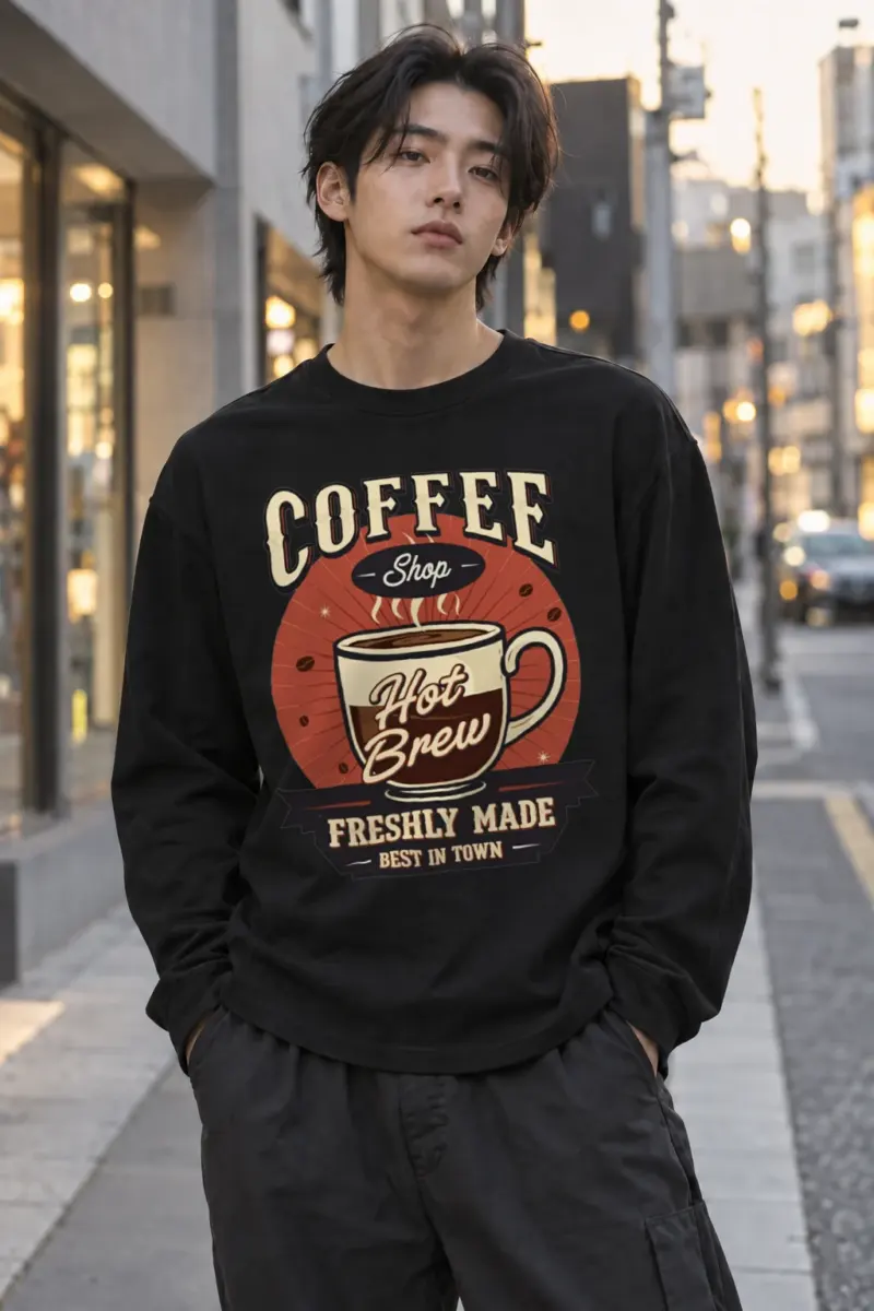 "Freshly Made Coffee" Unisex Longsleeve T-shirt | Gildan 2400