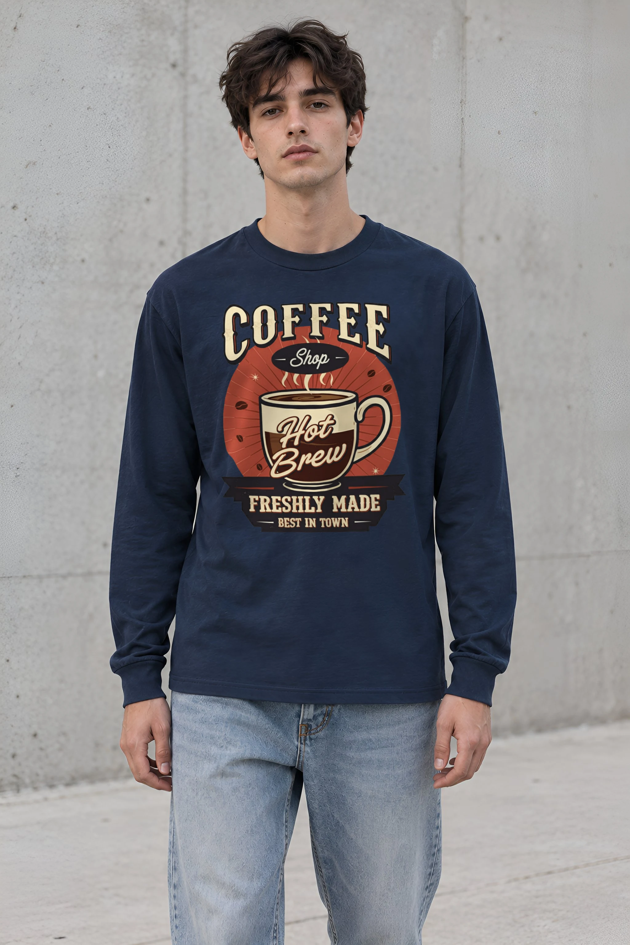 "Freshly Made Coffee" Unisex Longsleeve T-shirt