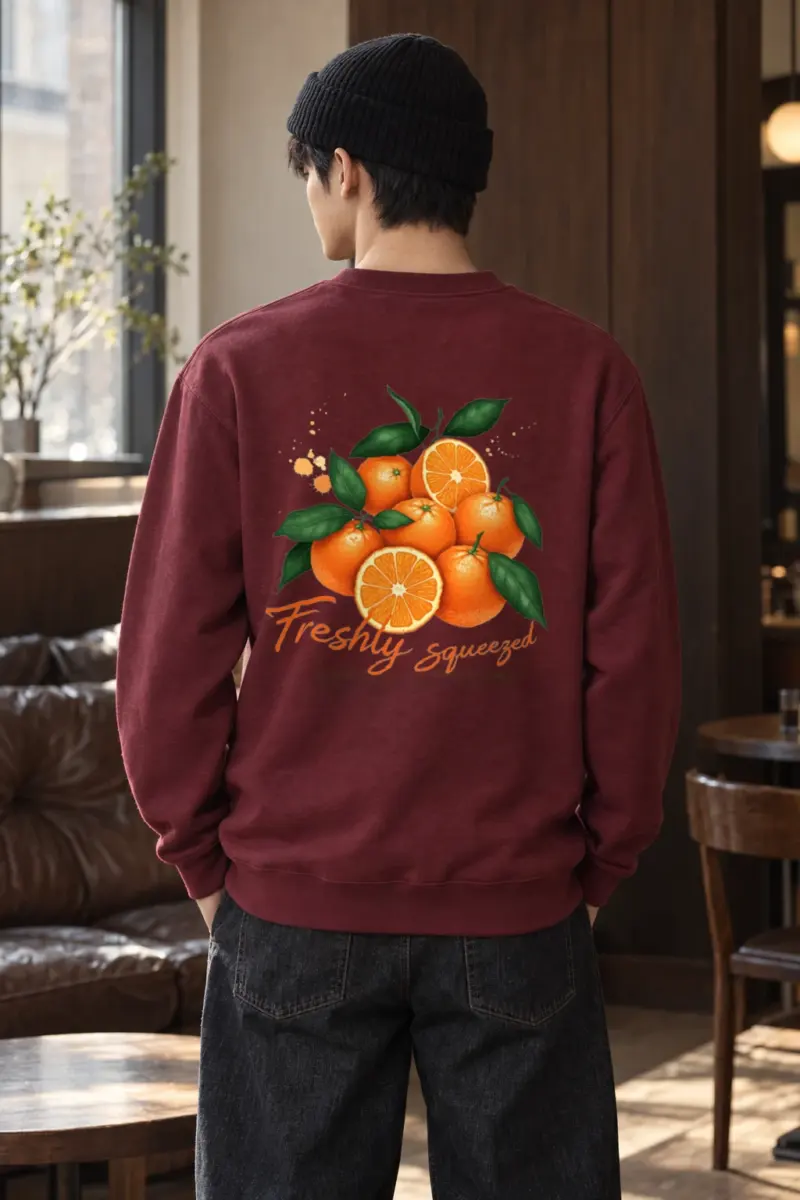 "Freshly Squeezed Oranges" Heavy Blend Unisex Crewneck Sweatshirt