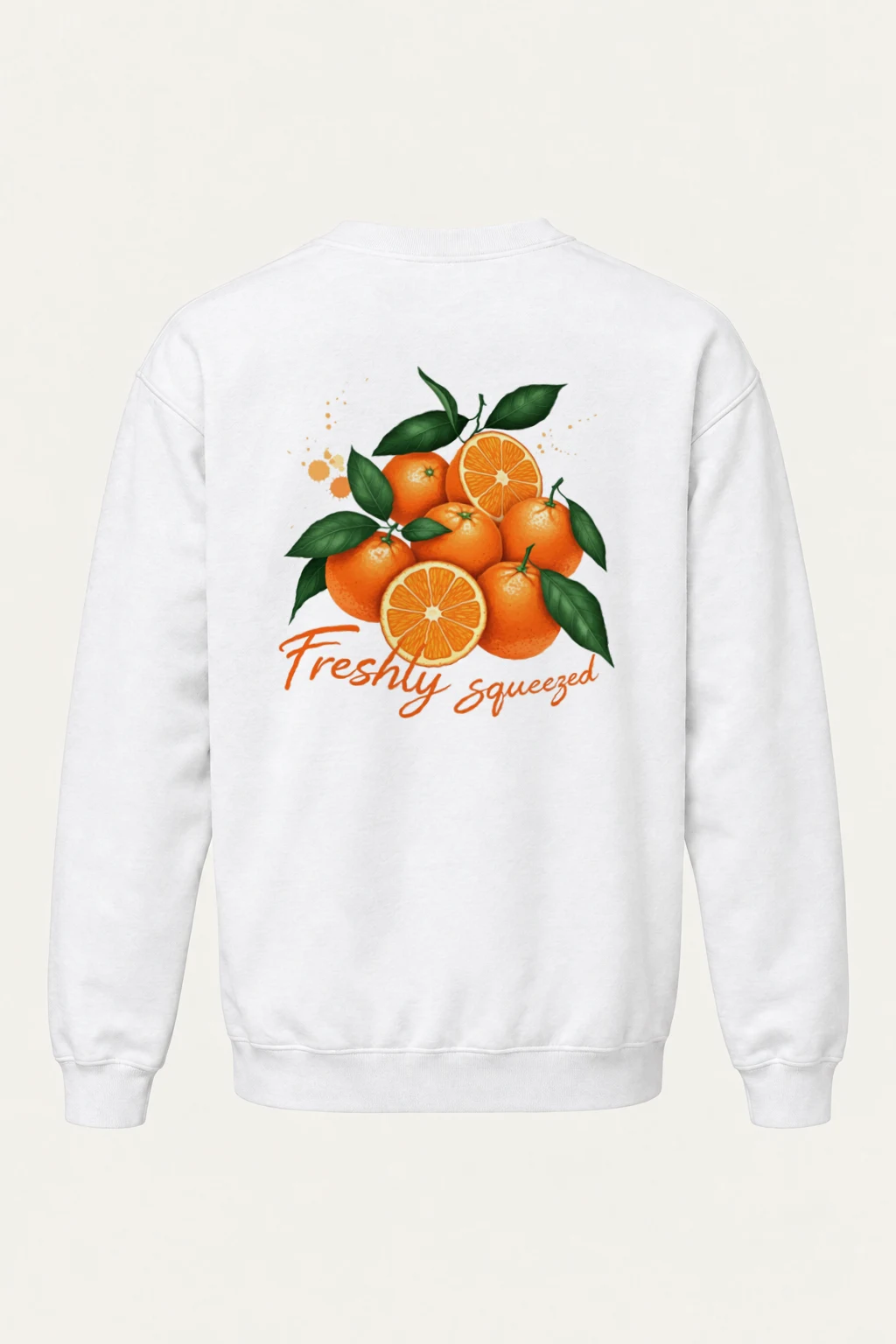 "Freshly Squeezed Oranges" Heavy Blend Unisex Crewneck Sweatshirt | Gildan 18000