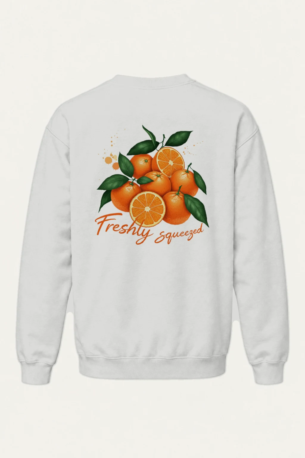 "Freshly Squeezed Oranges" Heavy Blend Unisex Crewneck Sweatshirt | Gildan 18000